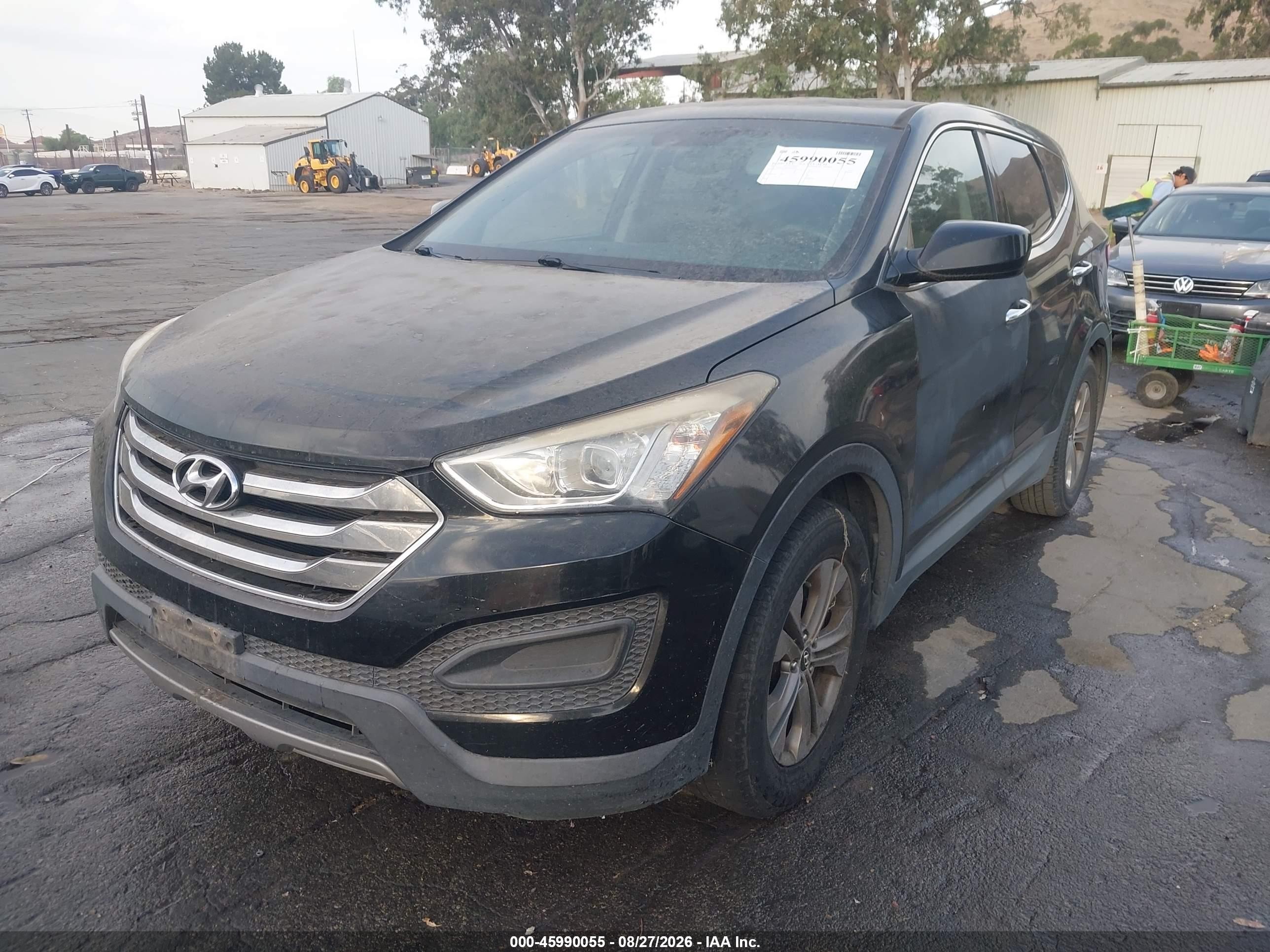 2014 Hyundai Santa Fe Sport 2.4l Black vin: 5XYZT3LB8EG203409
