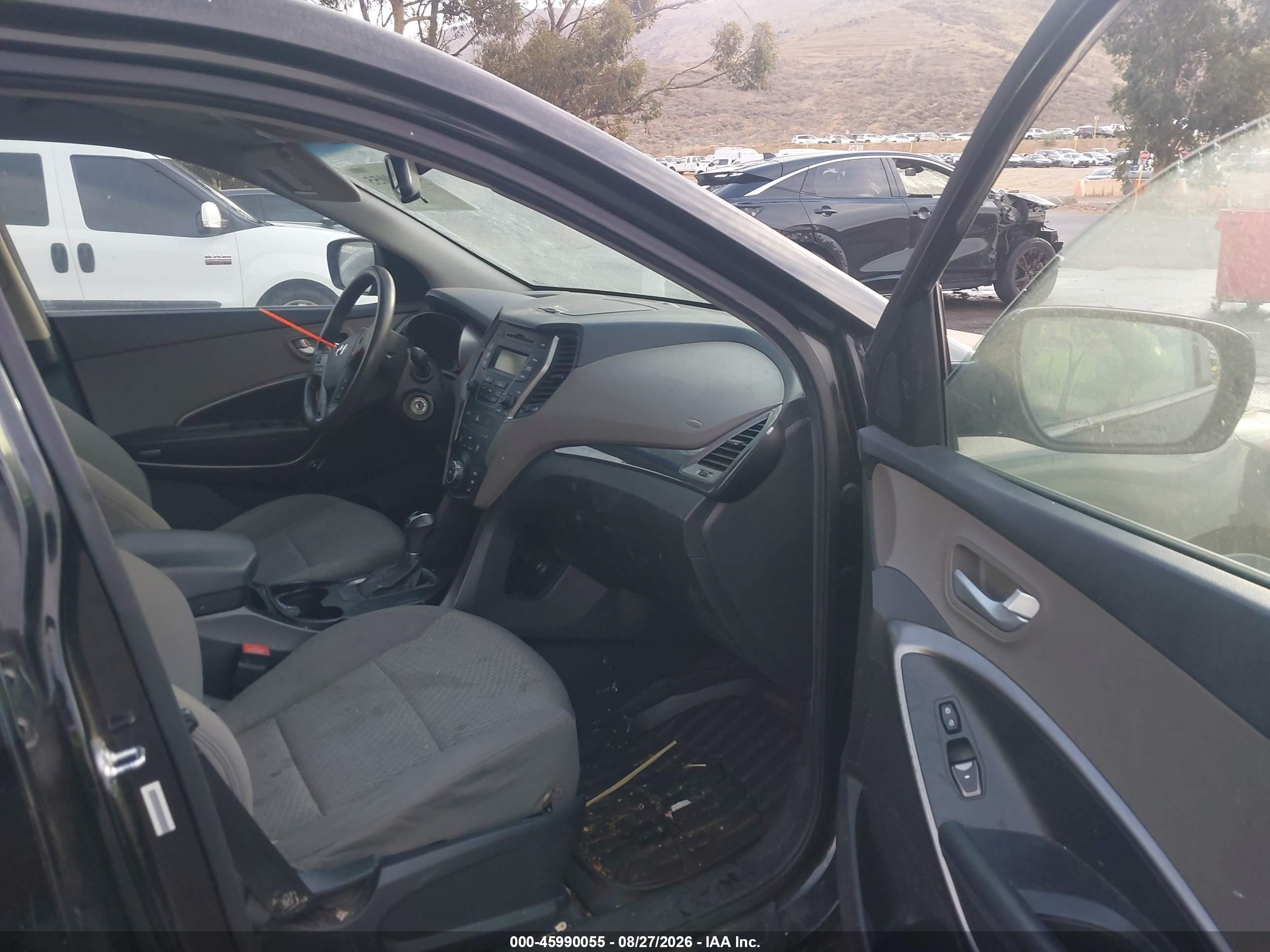 2014 Hyundai Santa Fe Sport 2.4l Black vin: 5XYZT3LB8EG203409