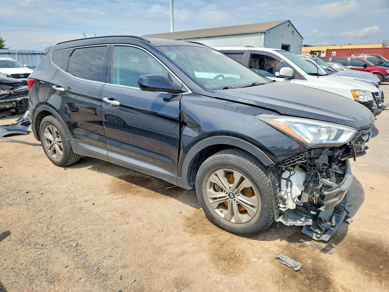 2015 Hyundai Santa Fe Sport 2.4l Черный vin: 5XYZT3LB8FG241482