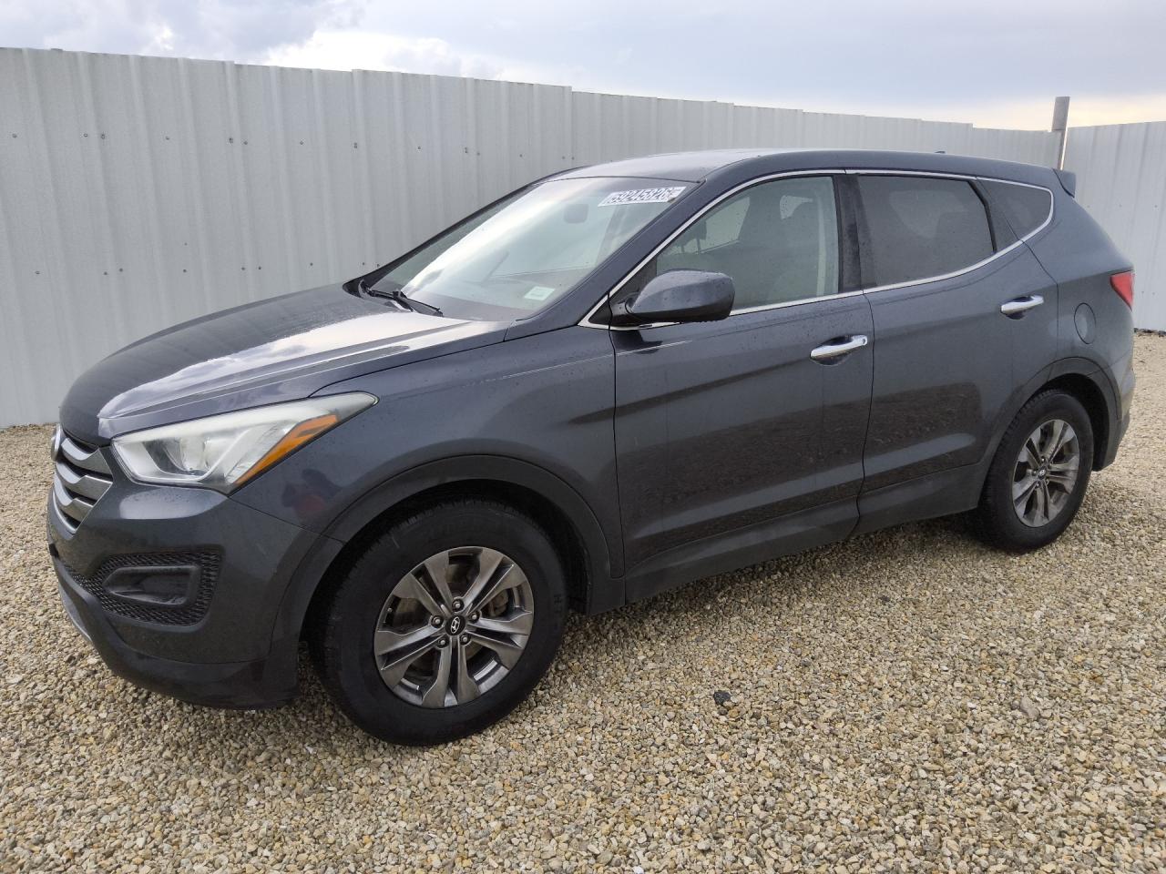 2015 Hyundai Santa Fe Sport 2.4l Blue vin: 5XYZT3LB8FG272182 Damage: Left Front Tire, Worn, Replacement Required