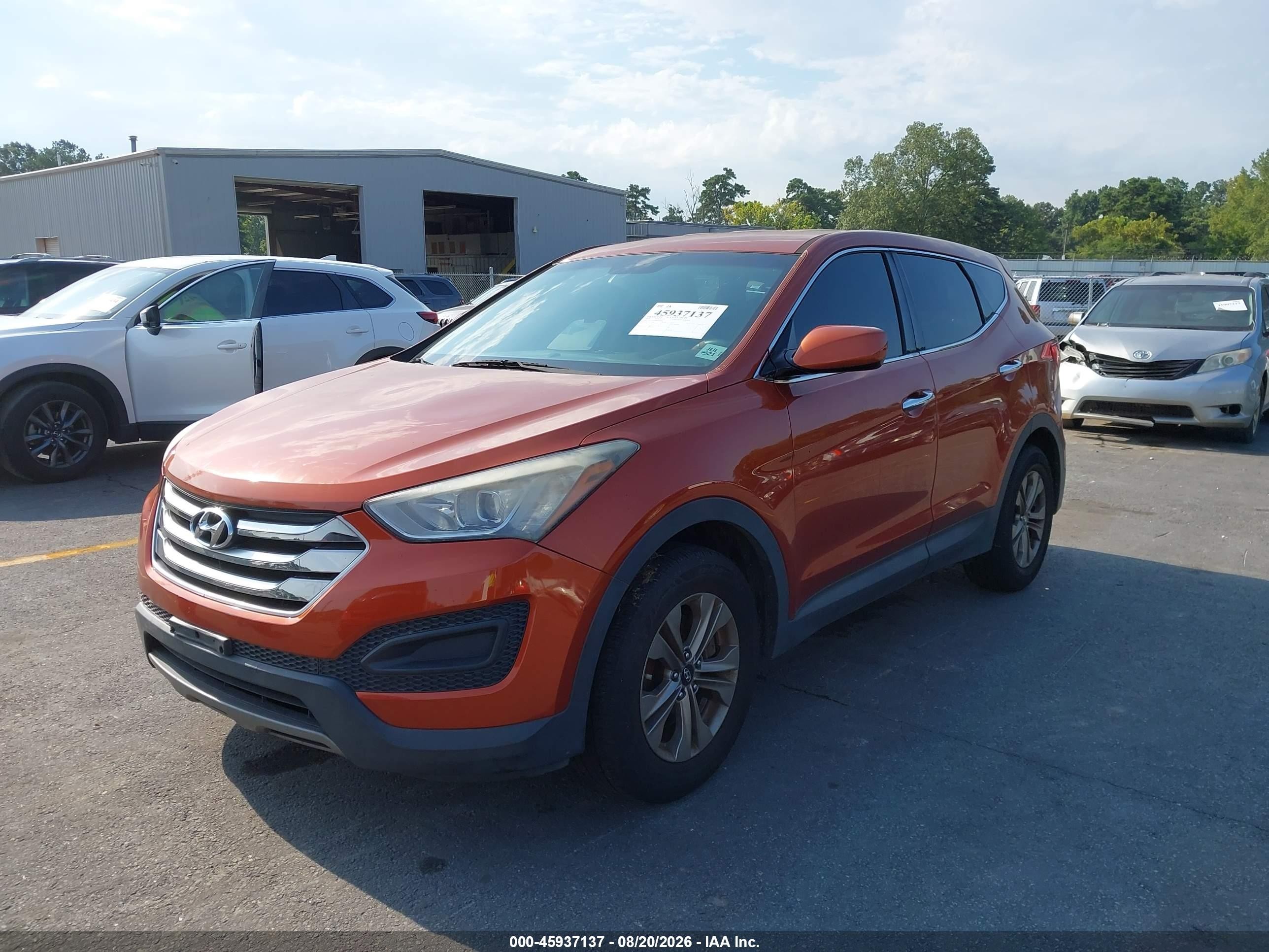 2015 Hyundai Santa Fe Sport 2.4l Orange vin: 5XYZT3LB8FG280900