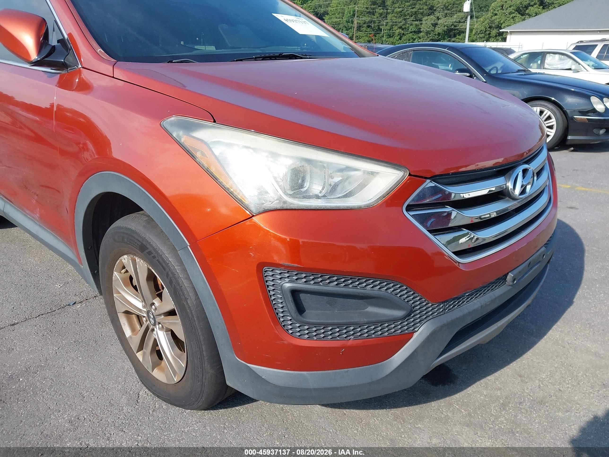 2015 Hyundai Santa Fe Sport 2.4l Orange vin: 5XYZT3LB8FG280900