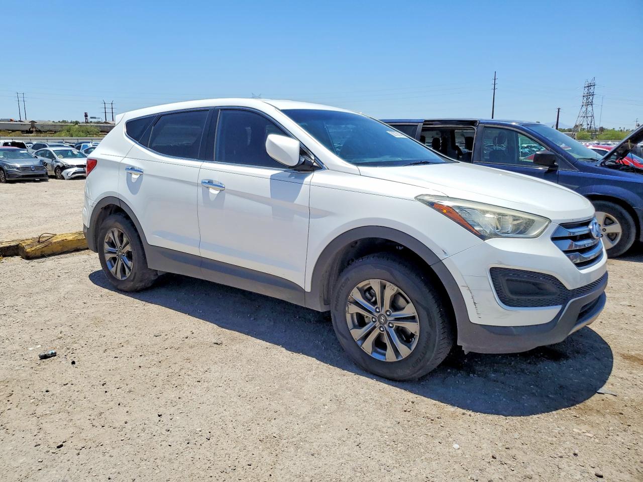 2015 Hyundai Santa Fe Sport 2.4l White vin: 5XYZT3LB8FG289113