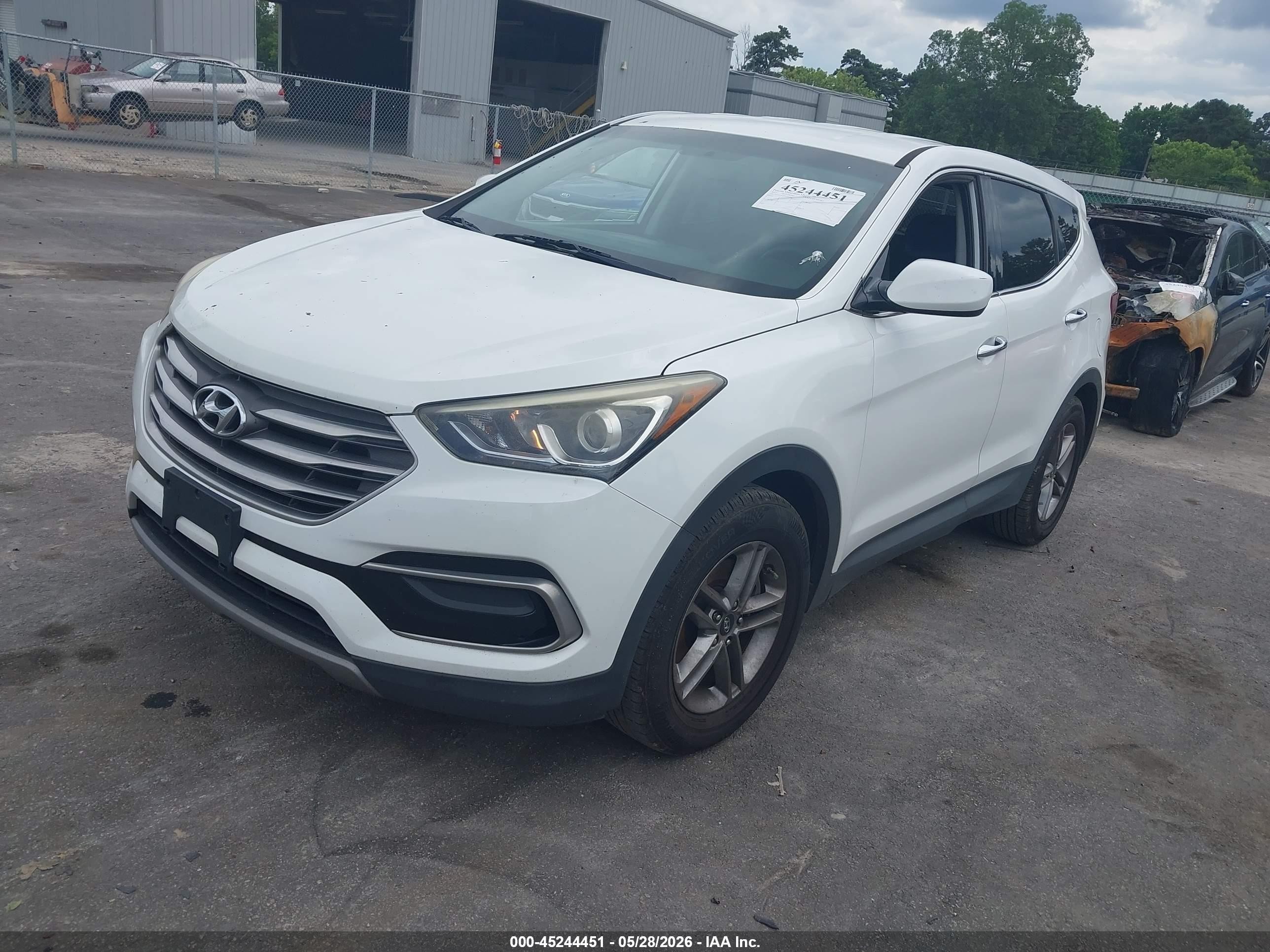 2017 Hyundai Santa Fe Sport 2.4l White vin: 5XYZT3LB8HG434282