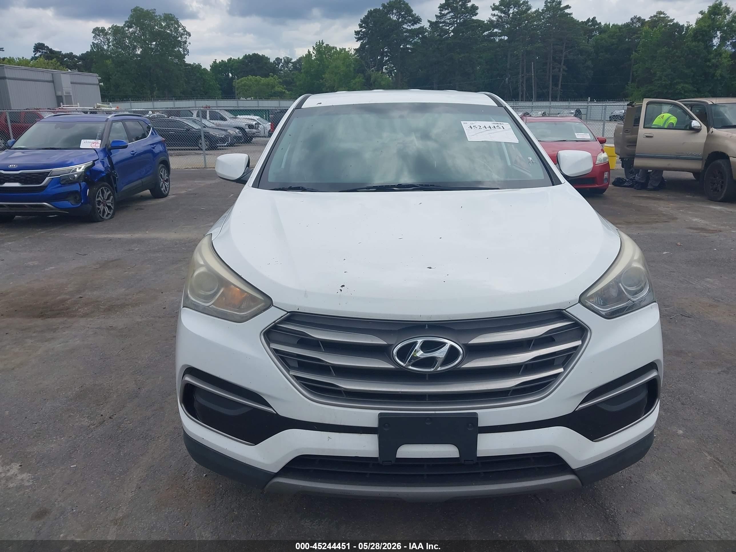 2017 Hyundai Santa Fe Sport 2.4l White vin: 5XYZT3LB8HG434282