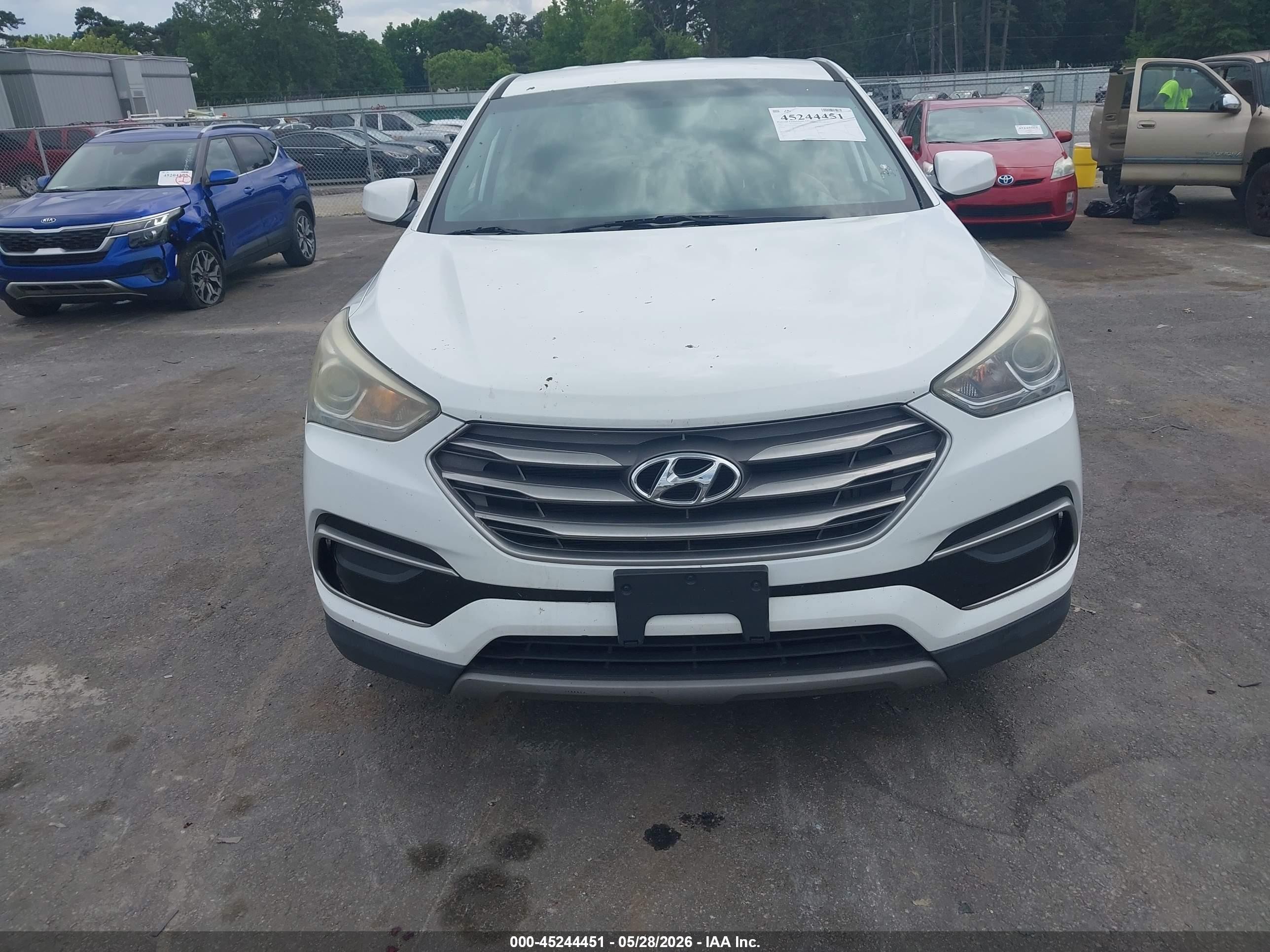 2017 Hyundai Santa Fe Sport 2.4l White vin: 5XYZT3LB8HG434282