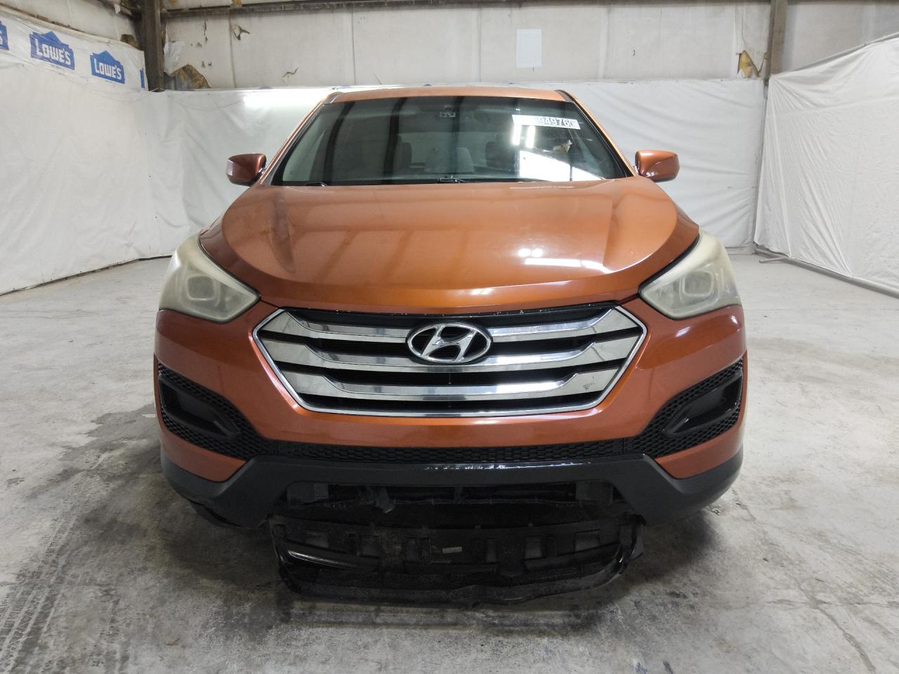 2013 Hyundai Santa Fe Sport 2.4l Orange vin: 5XYZT3LB9DG042549 Damage: Front Bumper Cover Lower, Broken, Replacement Required