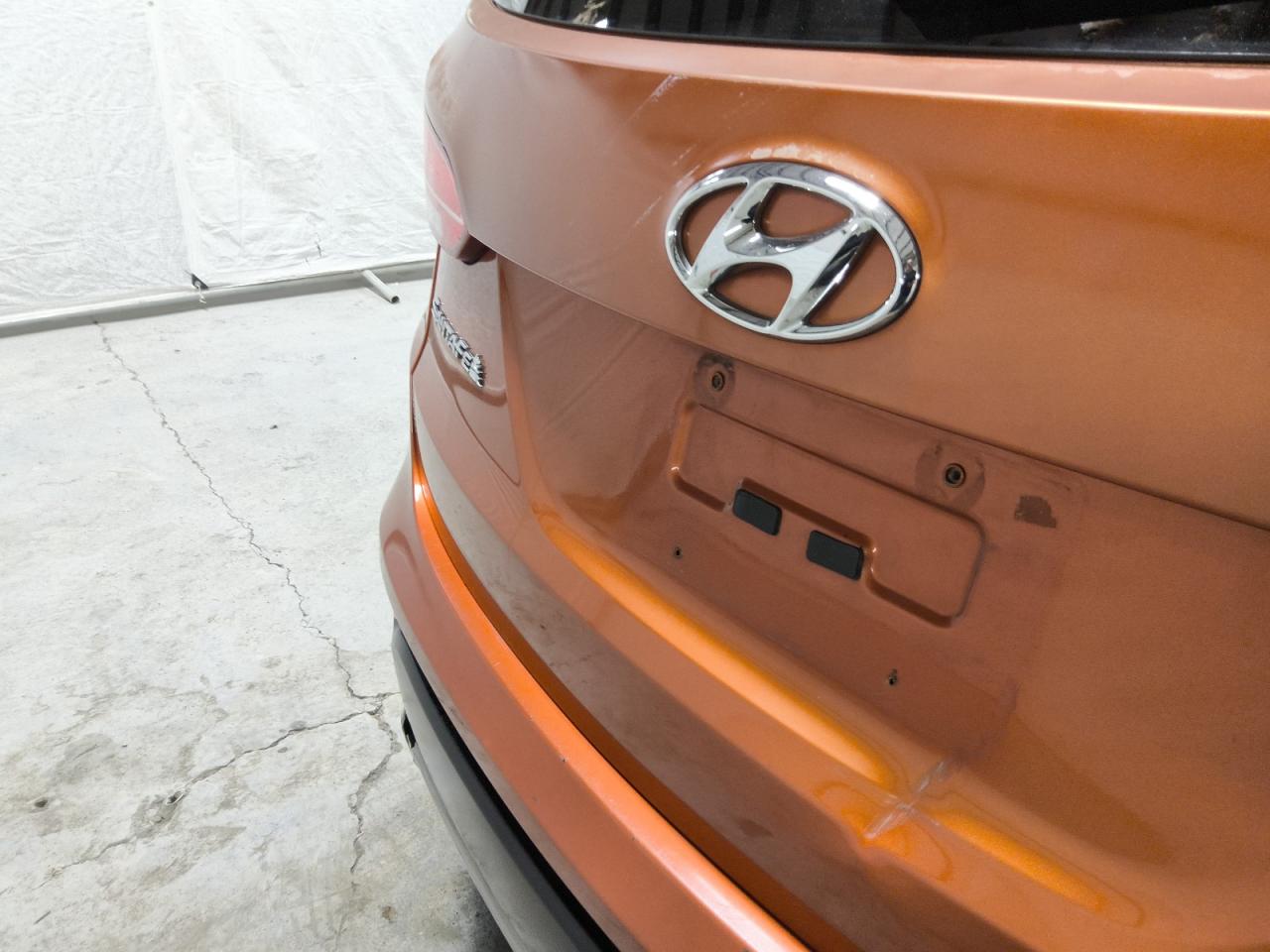 2013 Hyundai Santa Fe Sport 2.4l Orange vin: 5XYZT3LB9DG042549 Damage: Lift Gate, Dent(S) W/ Paint Dmg, 3 To 4 Inches