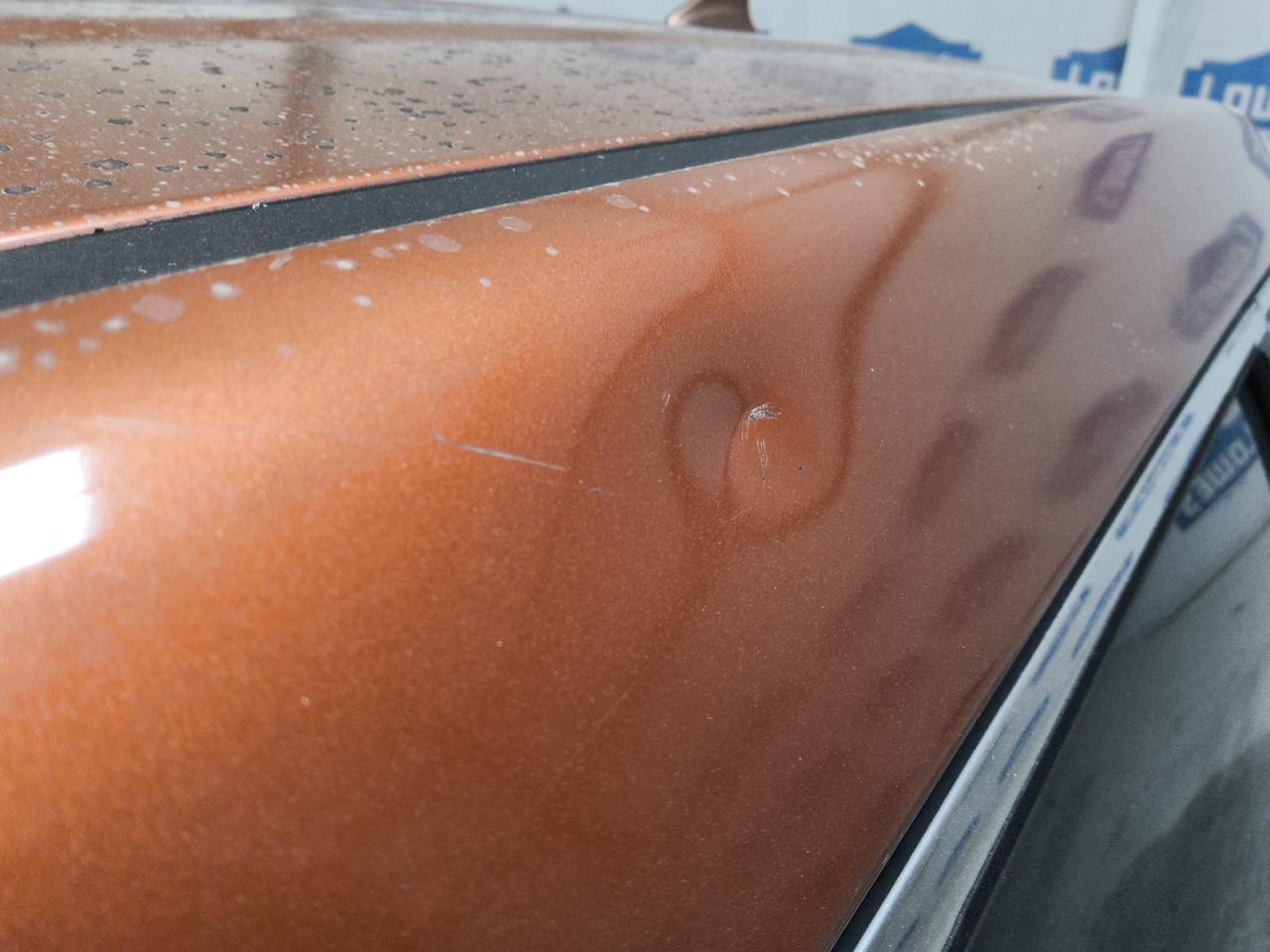 2013 Hyundai Santa Fe Sport 2.4l Orange vin: 5XYZT3LB9DG042549 Damage: Left Drip Rail, Multiple Dents/Paint Damage, 3