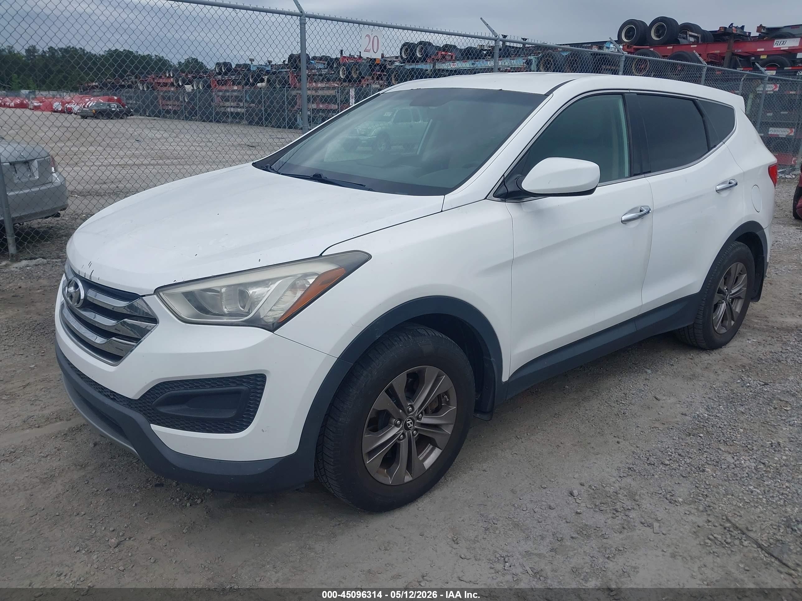 2013 Hyundai Santa Fe Sport Белый vin: 5XYZT3LB9DG066544