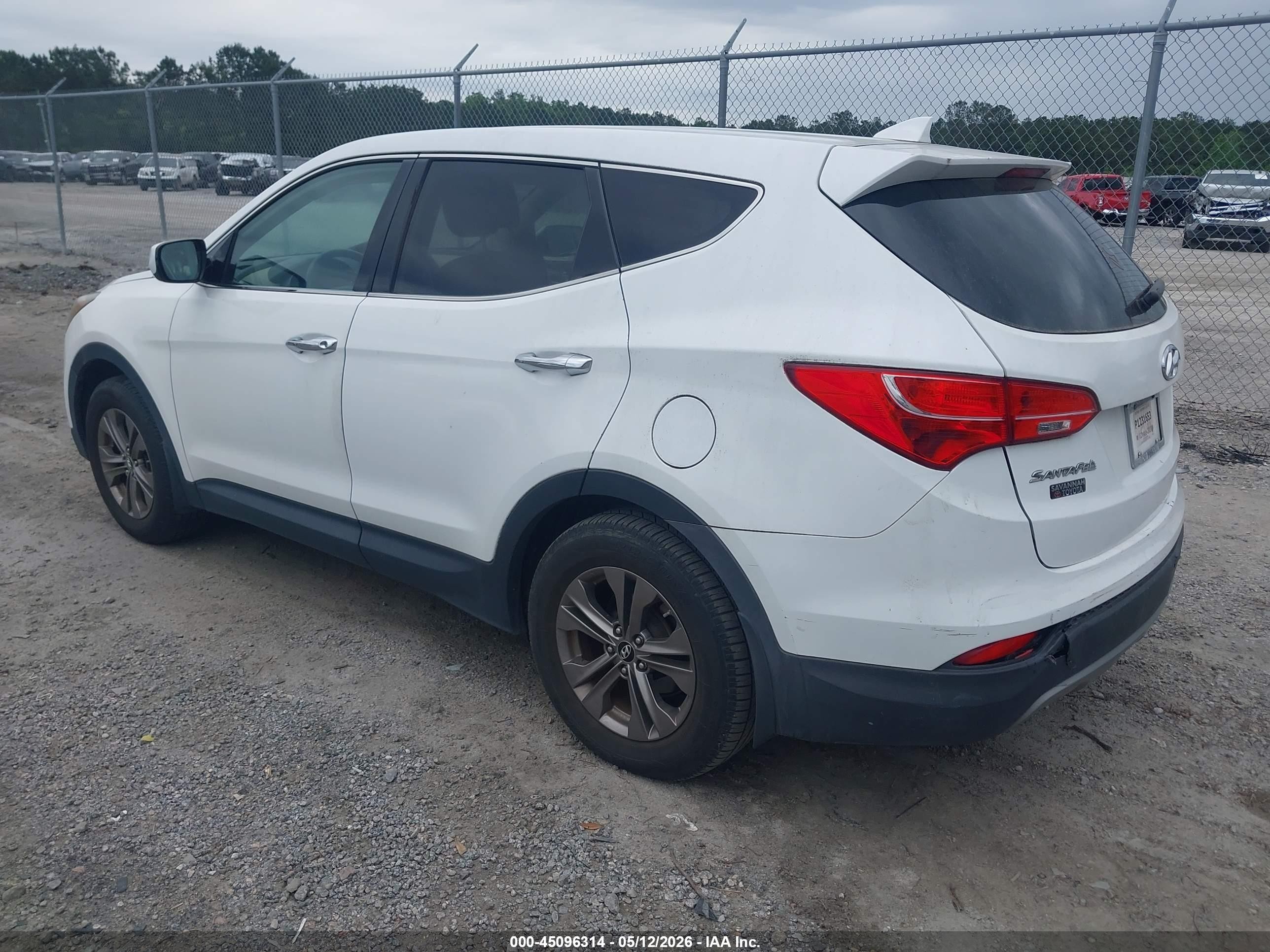 2013 Hyundai Santa Fe Sport Белый vin: 5XYZT3LB9DG066544