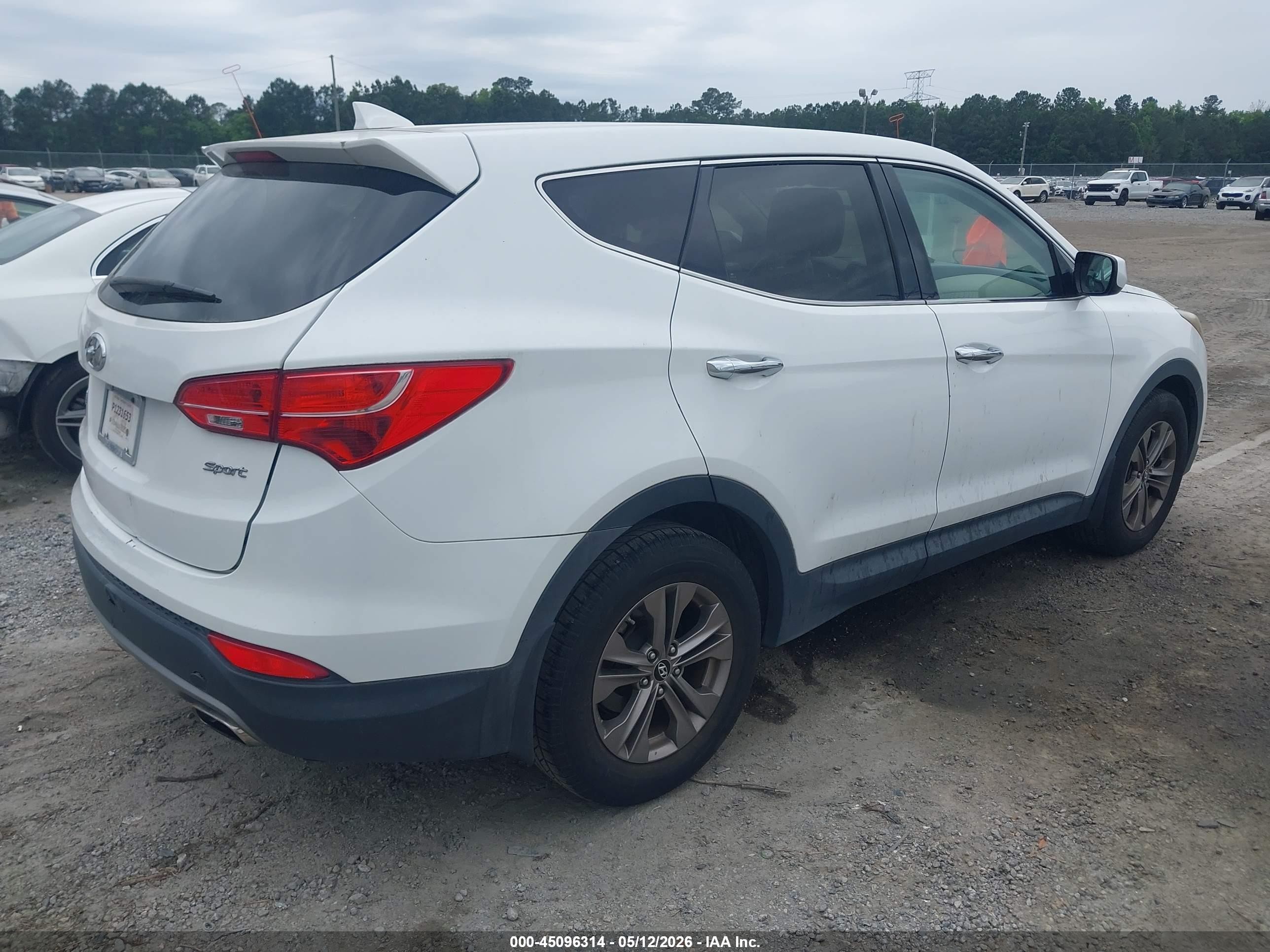 2013 Hyundai Santa Fe Sport Белый vin: 5XYZT3LB9DG066544