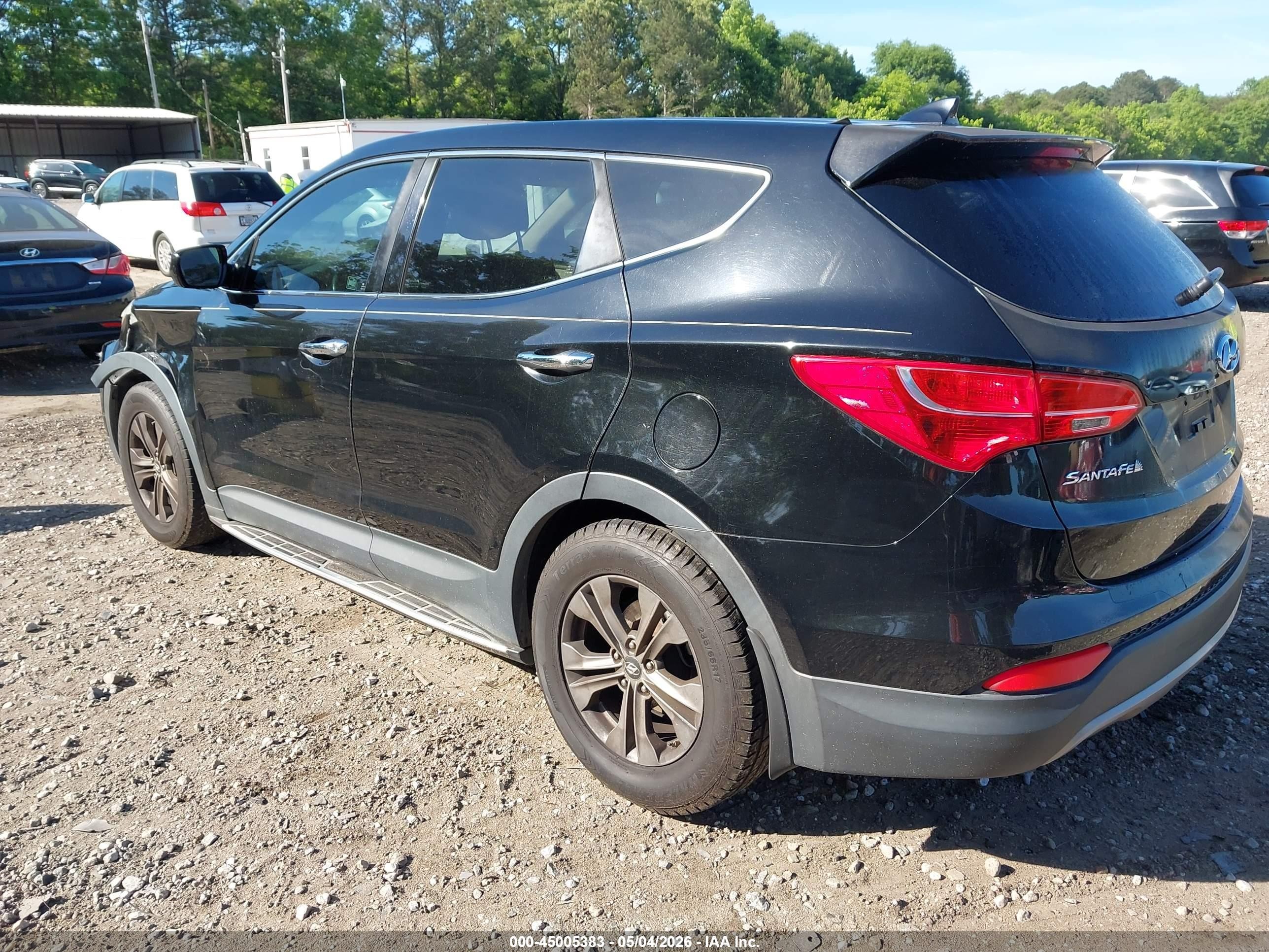 2013 Hyundai Santa Fe Sport Black vin: 5XYZT3LB9DG117086