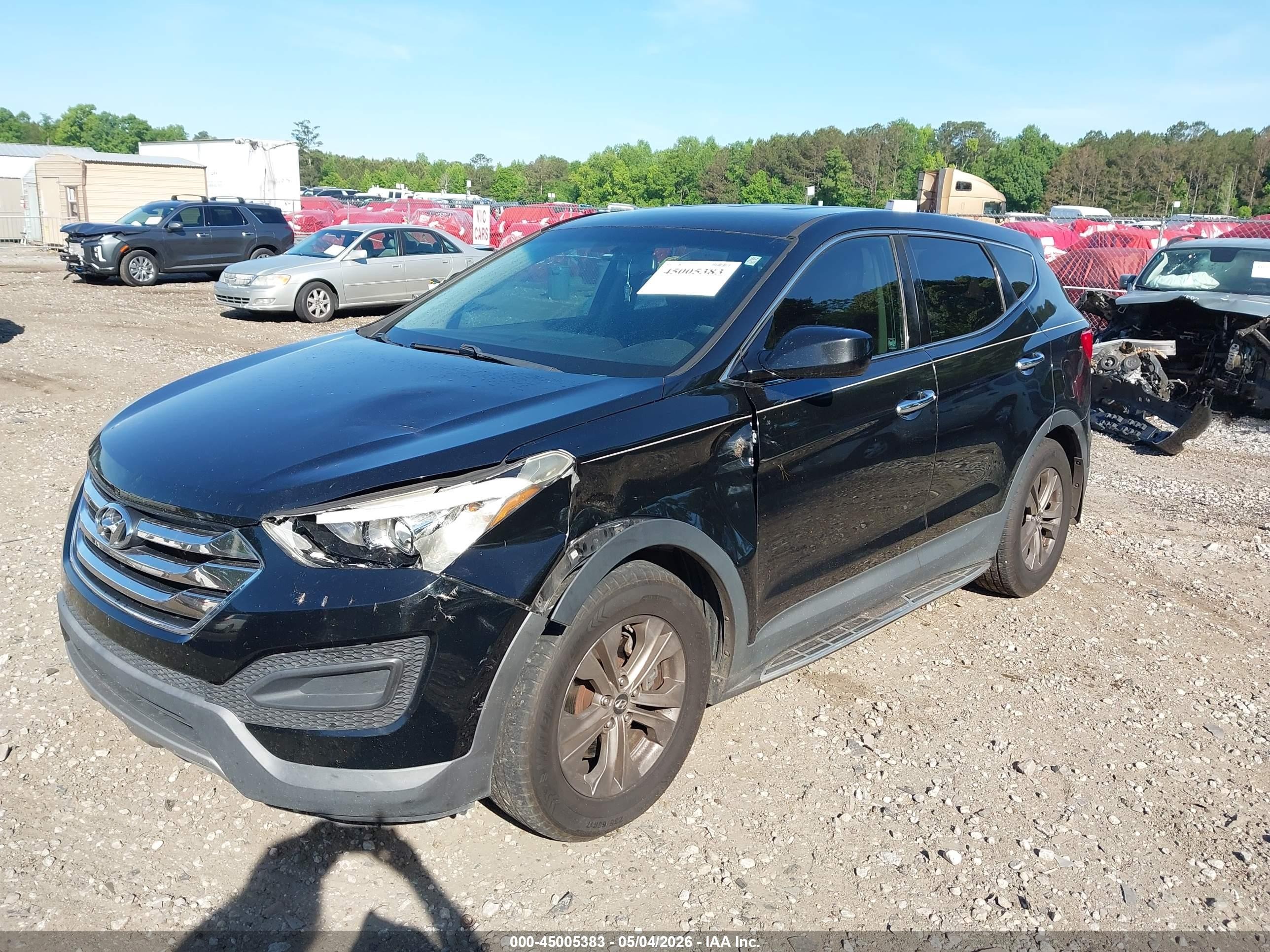 2013 Hyundai Santa Fe Sport Black vin: 5XYZT3LB9DG117086
