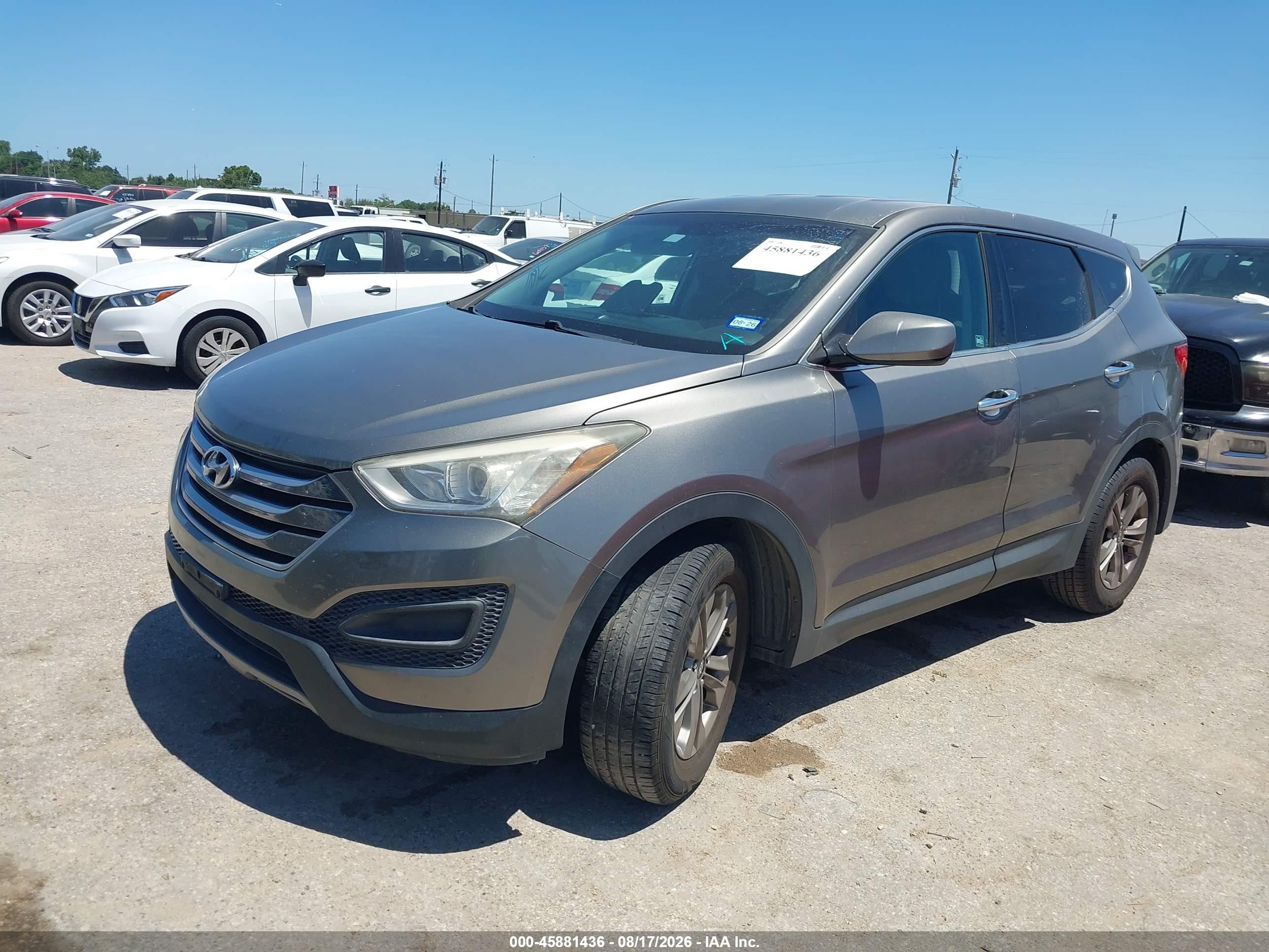 2015 Hyundai Santa Fe Sport 2.4l Gray vin: 5XYZT3LB9FG261823