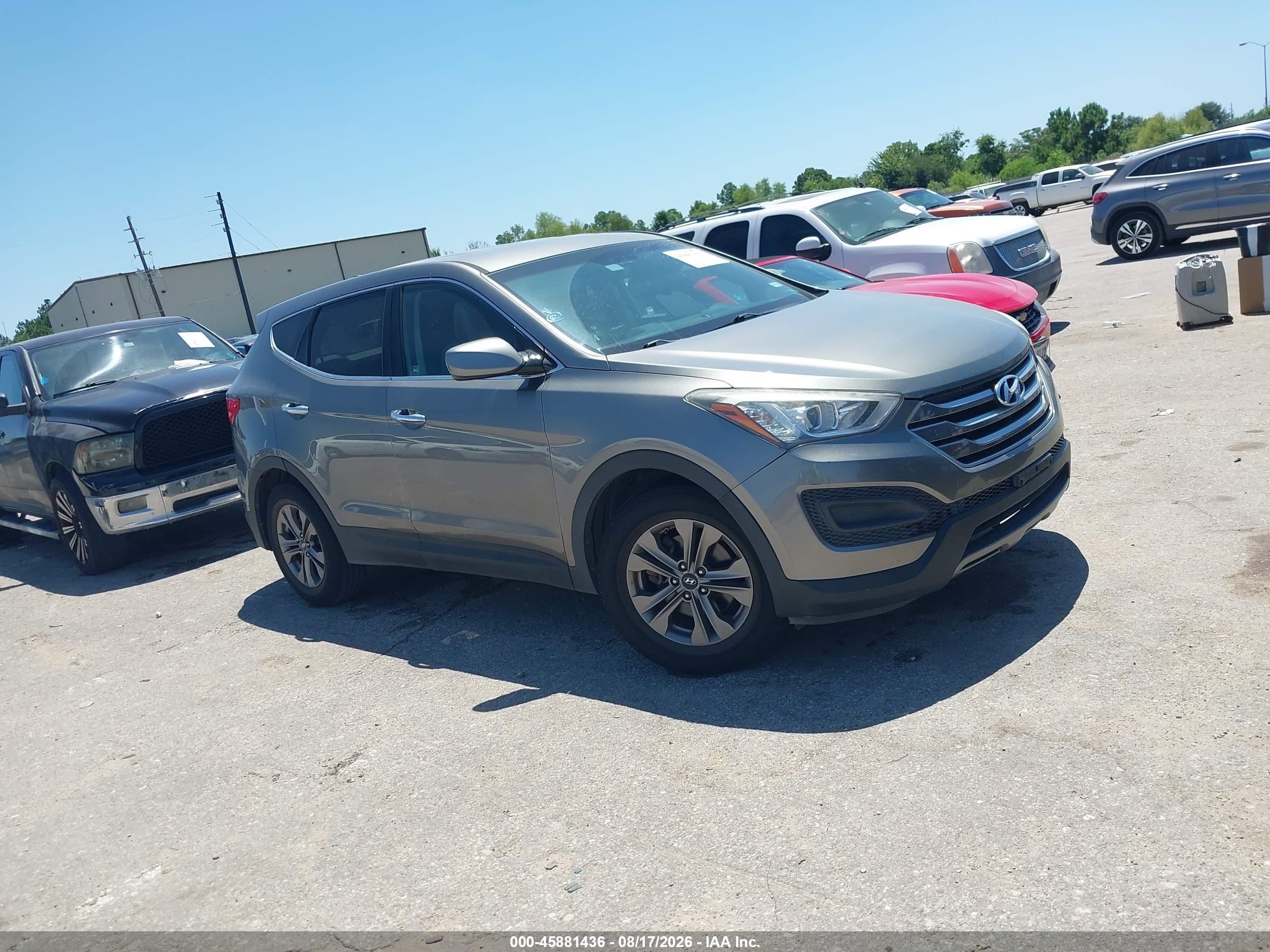 2015 Hyundai Santa Fe Sport 2.4l Gray vin: 5XYZT3LB9FG261823
