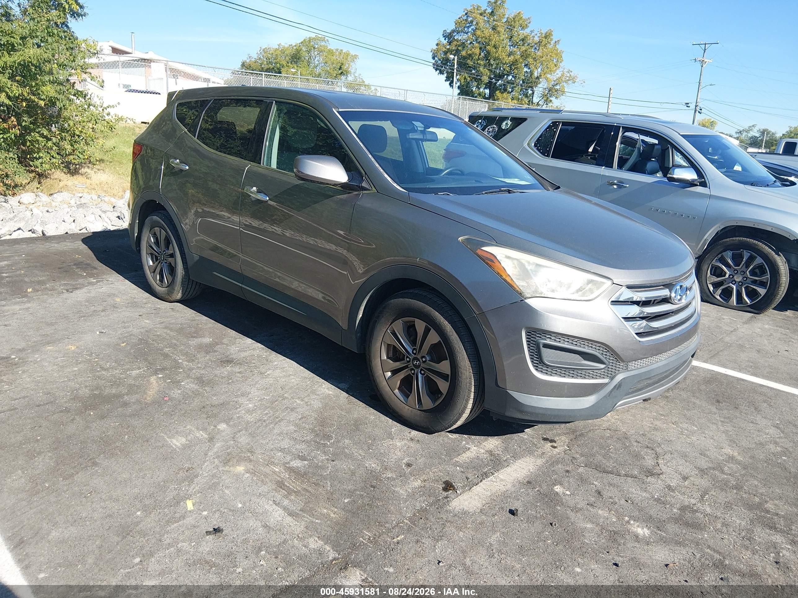 2015 Hyundai Santa Fe Sport 2.4l Silver vin: 5XYZT3LB9FG272384
