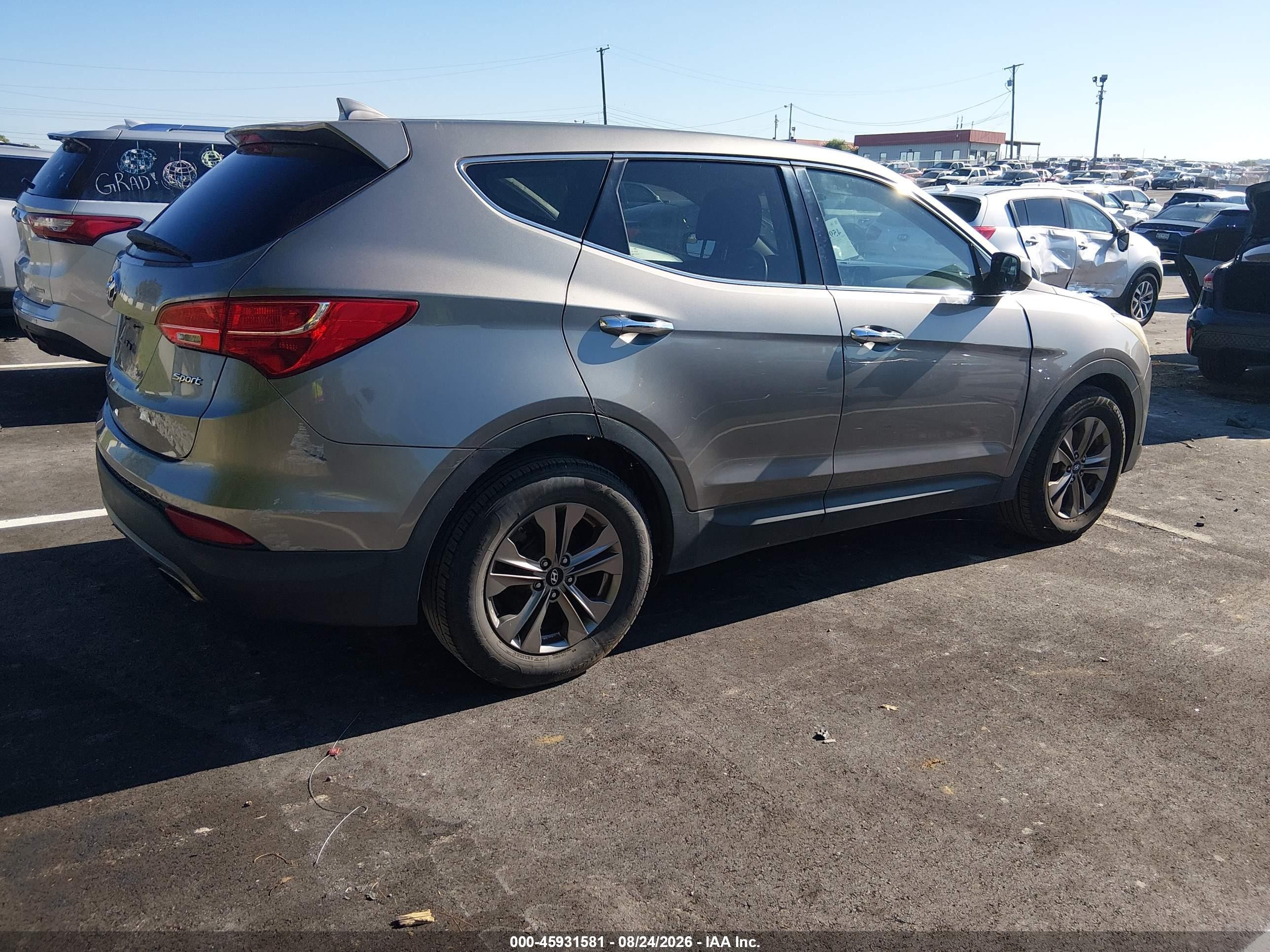 2015 Hyundai Santa Fe Sport 2.4l Silver vin: 5XYZT3LB9FG272384