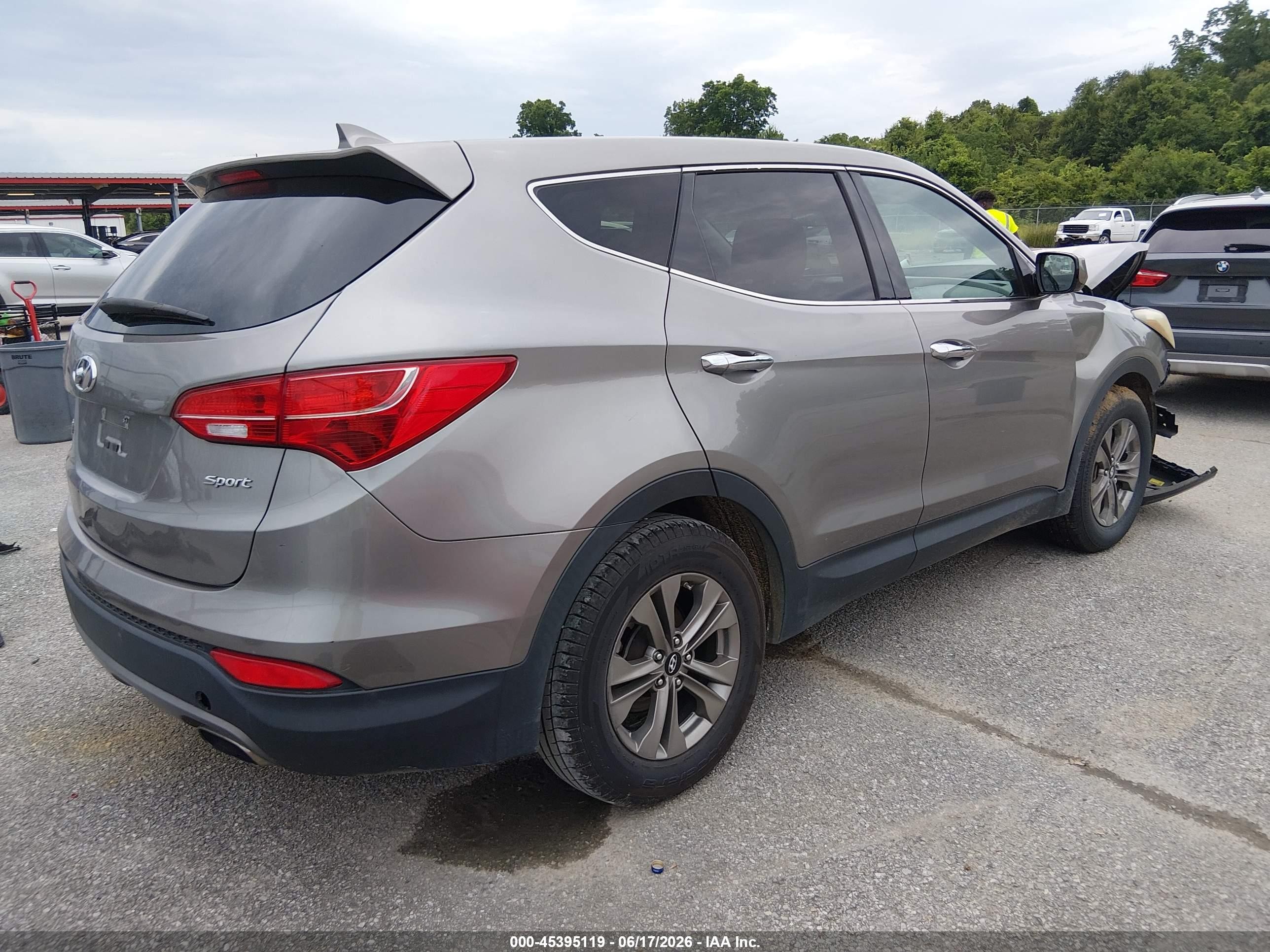 2015 Hyundai Santa Fe Sport 2.4l Gray vin: 5XYZT3LB9FG294708