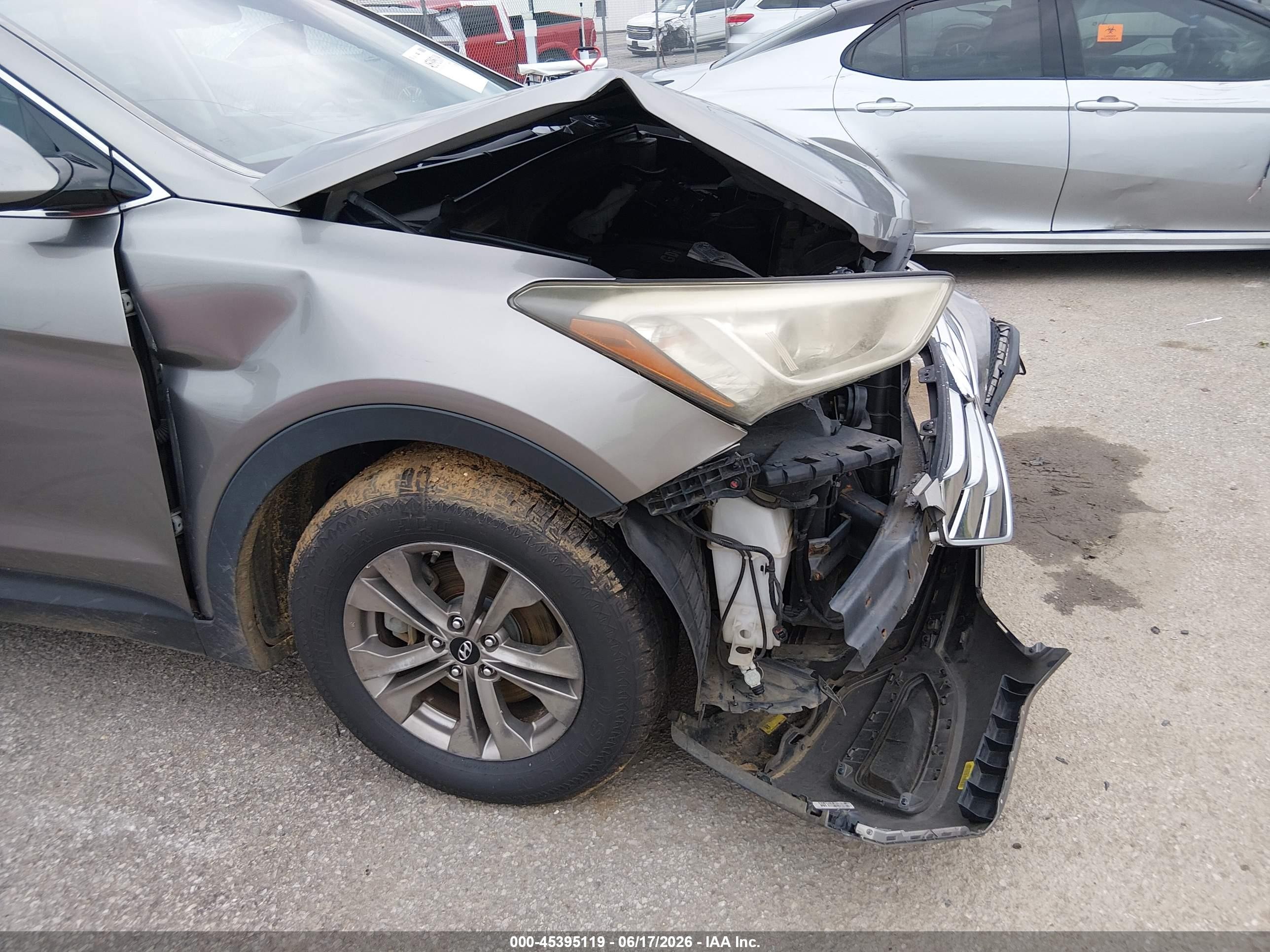 2015 Hyundai Santa Fe Sport 2.4l Gray vin: 5XYZT3LB9FG294708