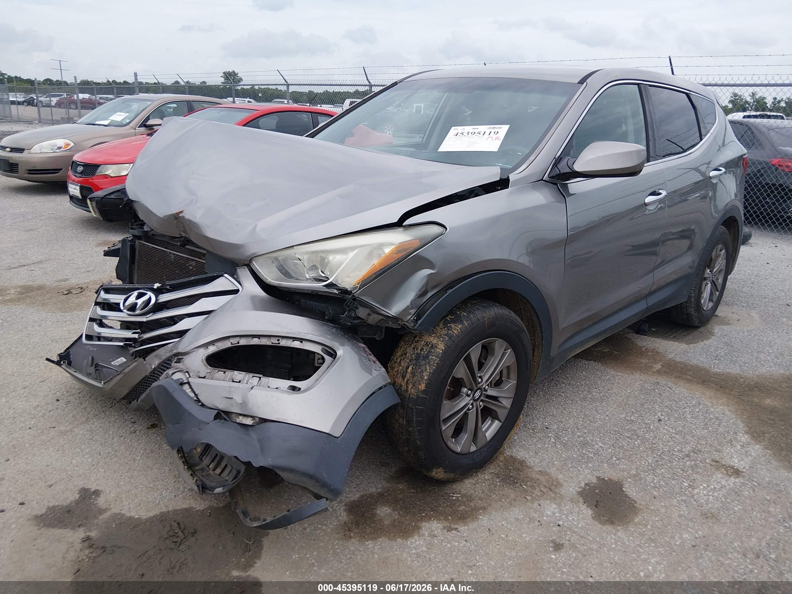 2015 Hyundai Santa Fe Sport 2.4l Gray vin: 5XYZT3LB9FG294708