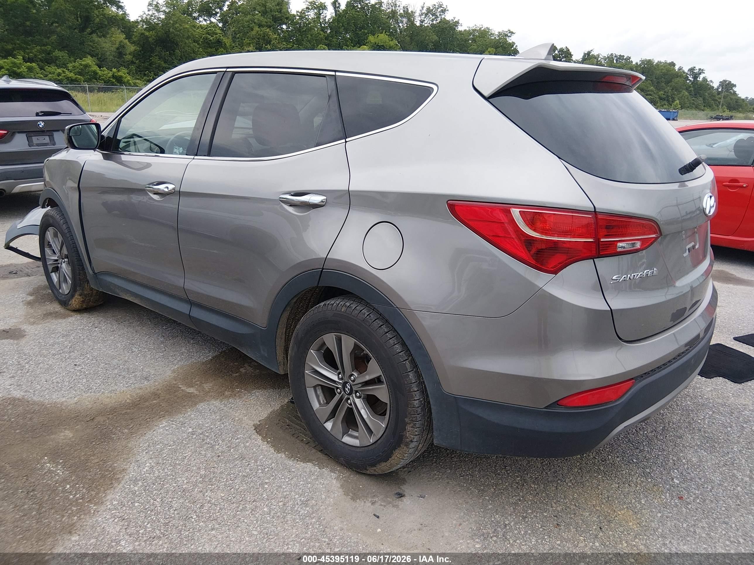 2015 Hyundai Santa Fe Sport 2.4l Gray vin: 5XYZT3LB9FG294708