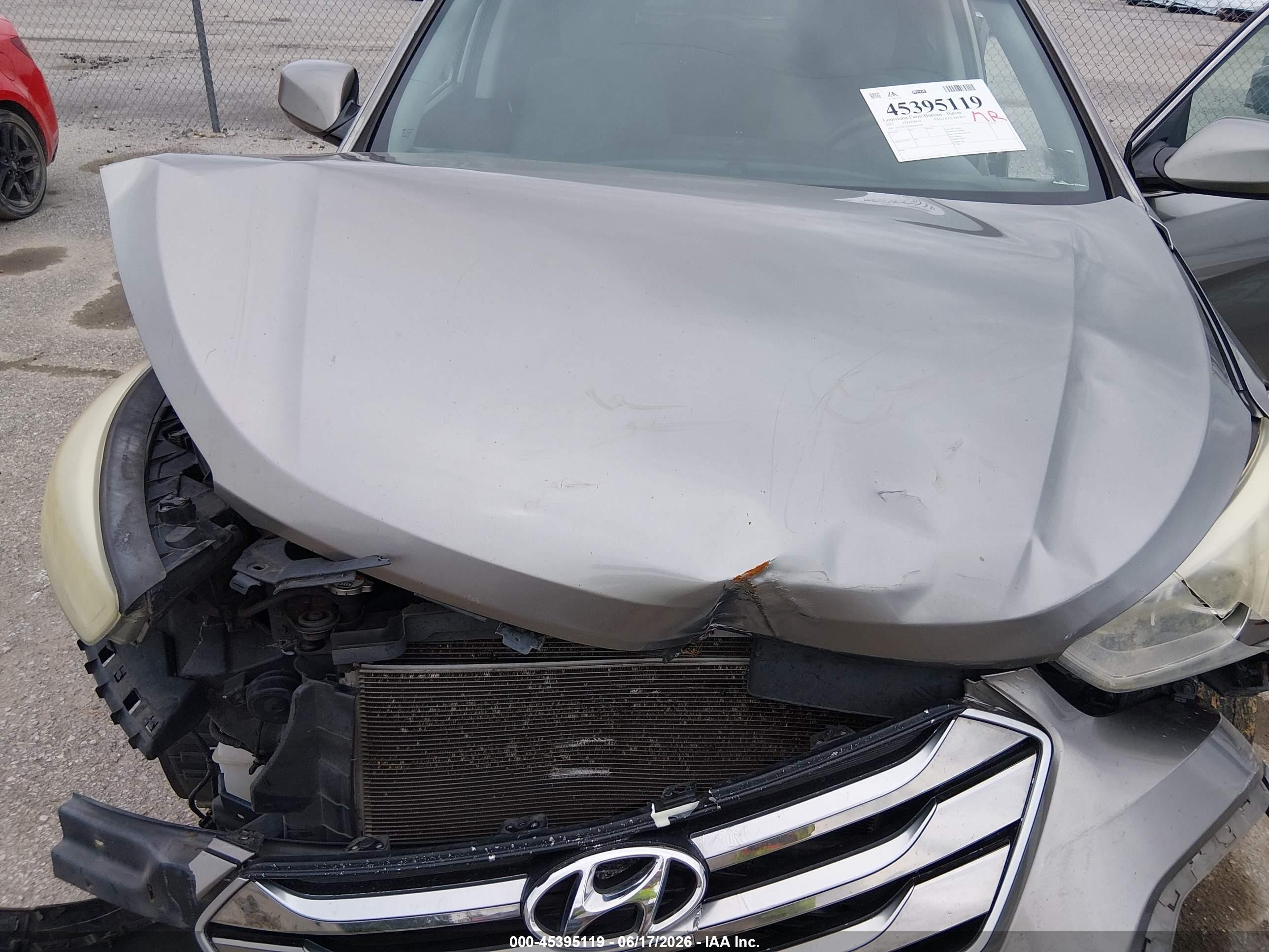 2015 Hyundai Santa Fe Sport 2.4l Gray vin: 5XYZT3LB9FG294708