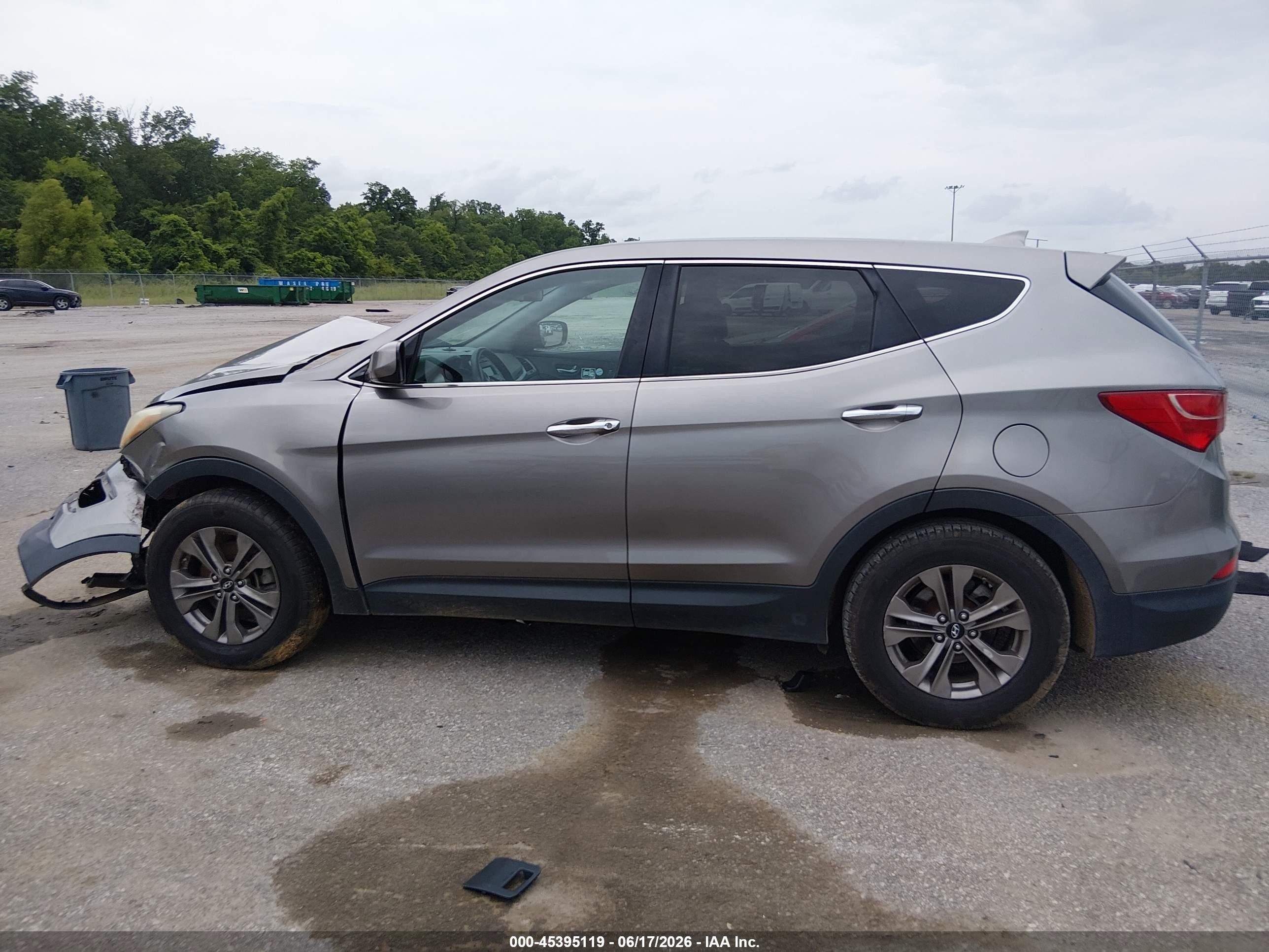 2015 Hyundai Santa Fe Sport 2.4l Gray vin: 5XYZT3LB9FG294708
