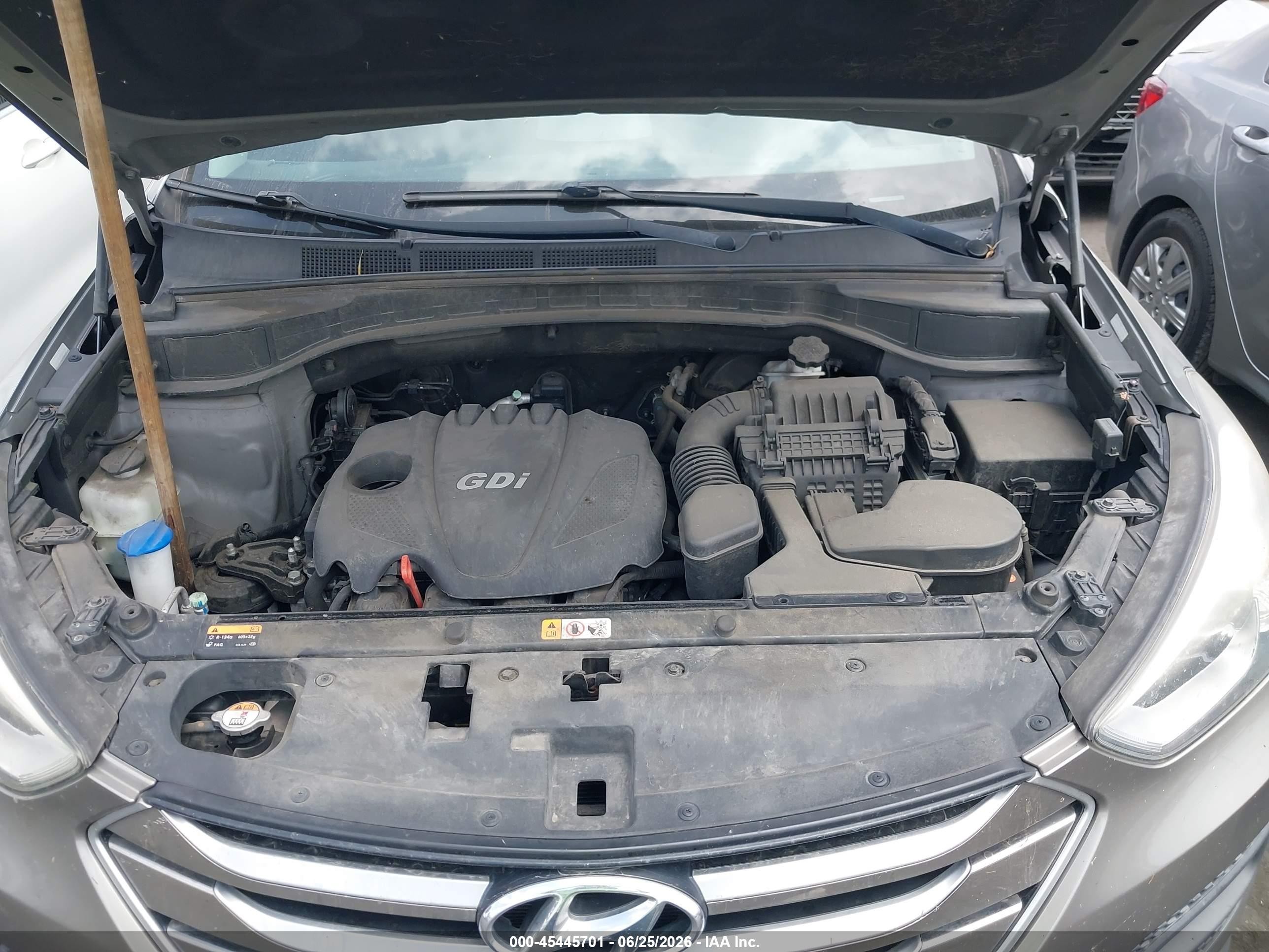 2015 Hyundai Santa Fe Sport 2.4l Gray vin: 5XYZT3LB9FG294756
