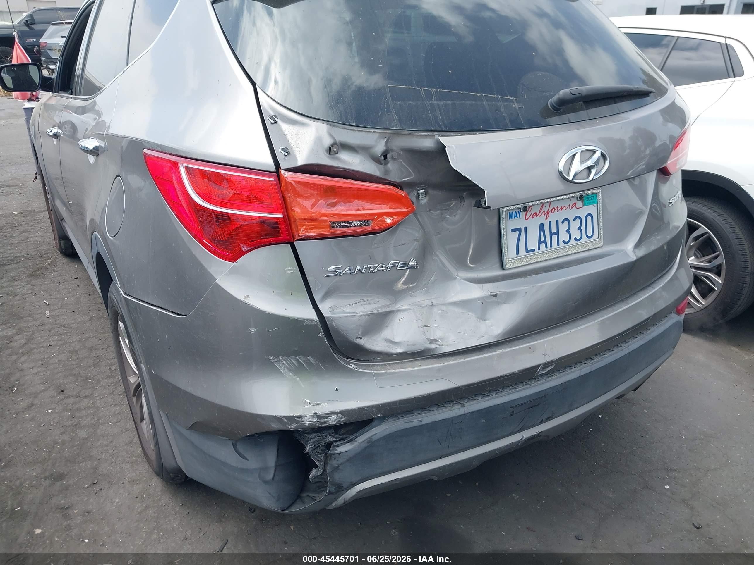 2015 Hyundai Santa Fe Sport 2.4l Gray vin: 5XYZT3LB9FG294756