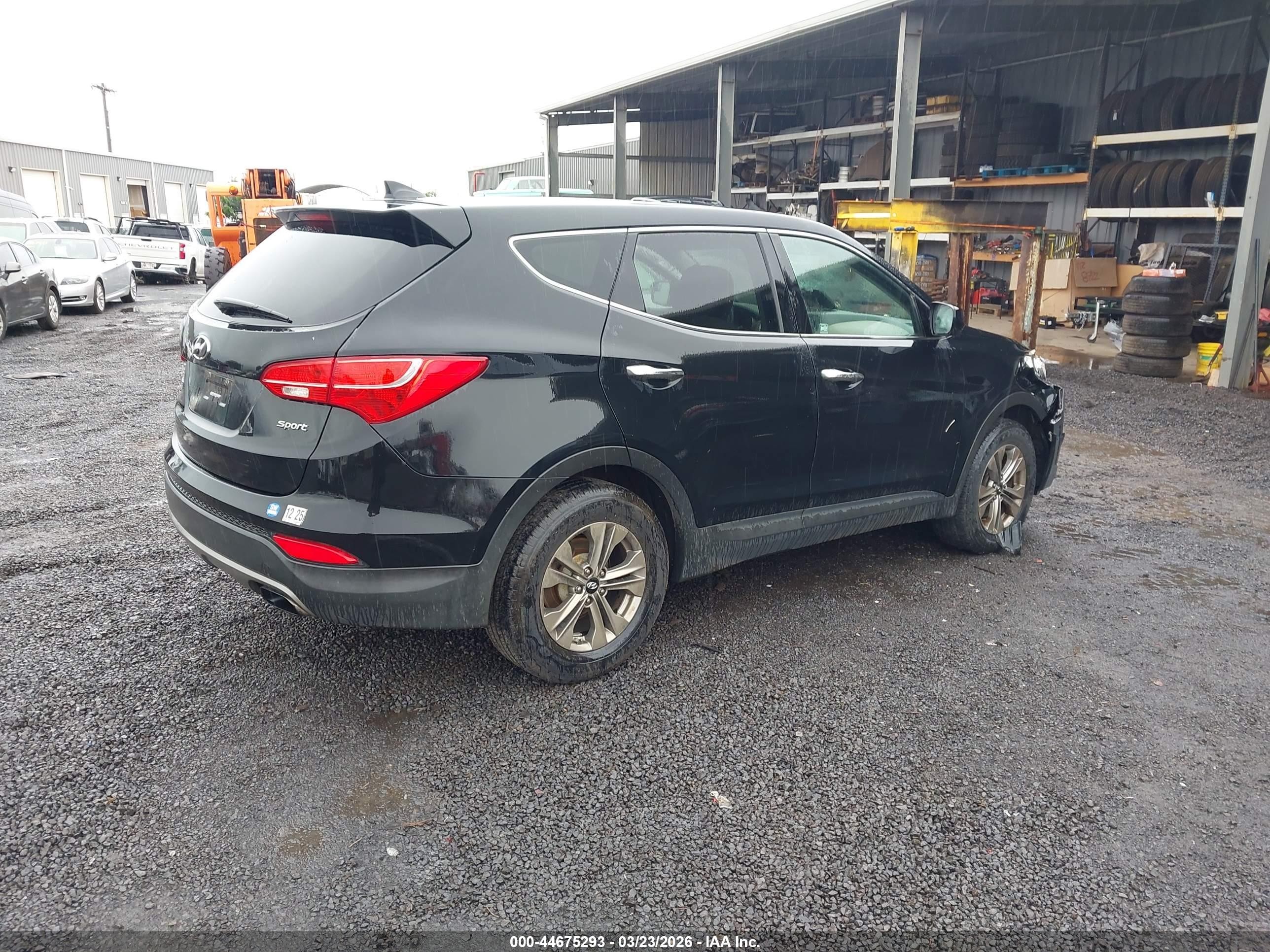 2016 Hyundai Santa Fe Sport 2.4l Black vin: 5XYZT3LB9GG334612