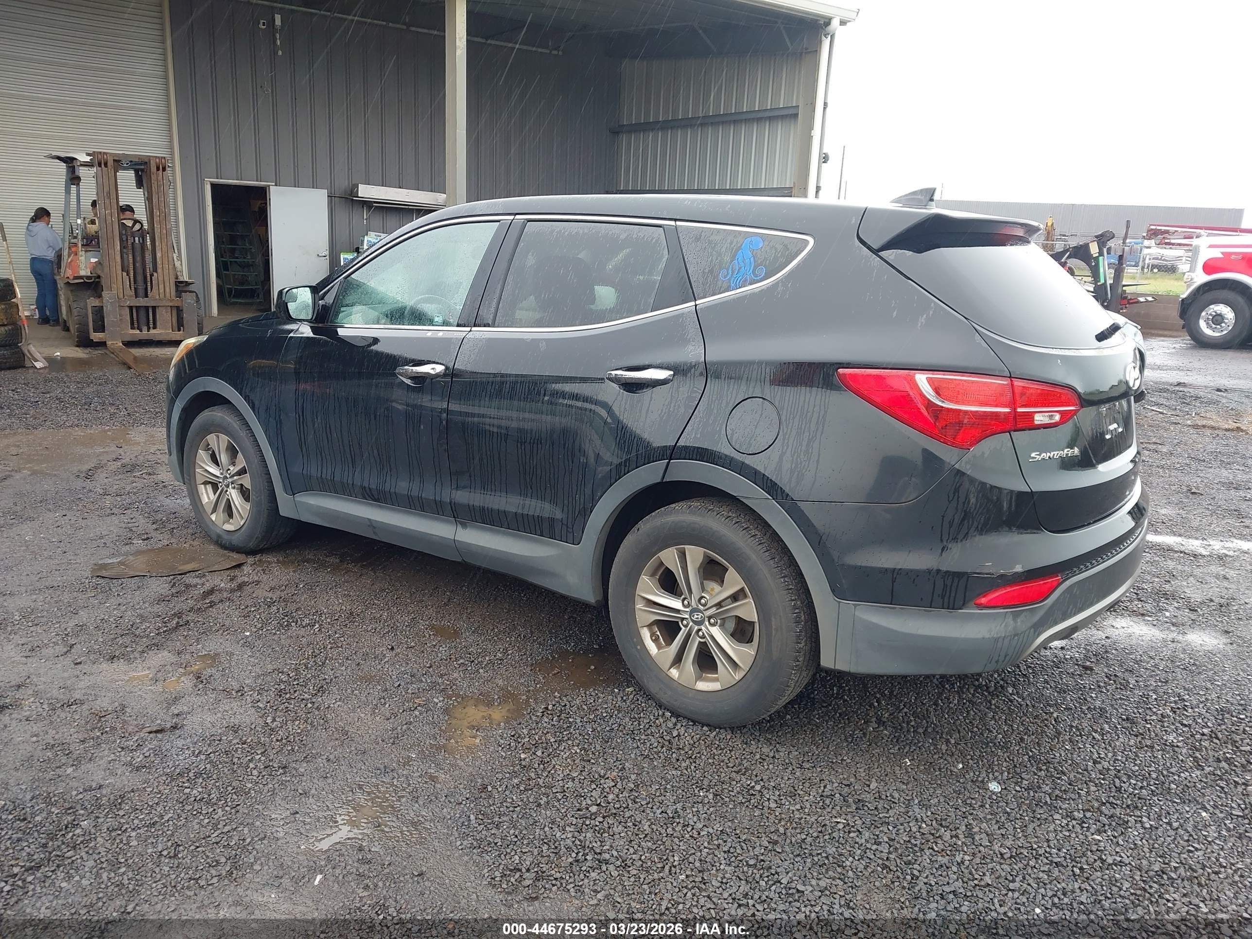 2016 Hyundai Santa Fe Sport 2.4l Black vin: 5XYZT3LB9GG334612
