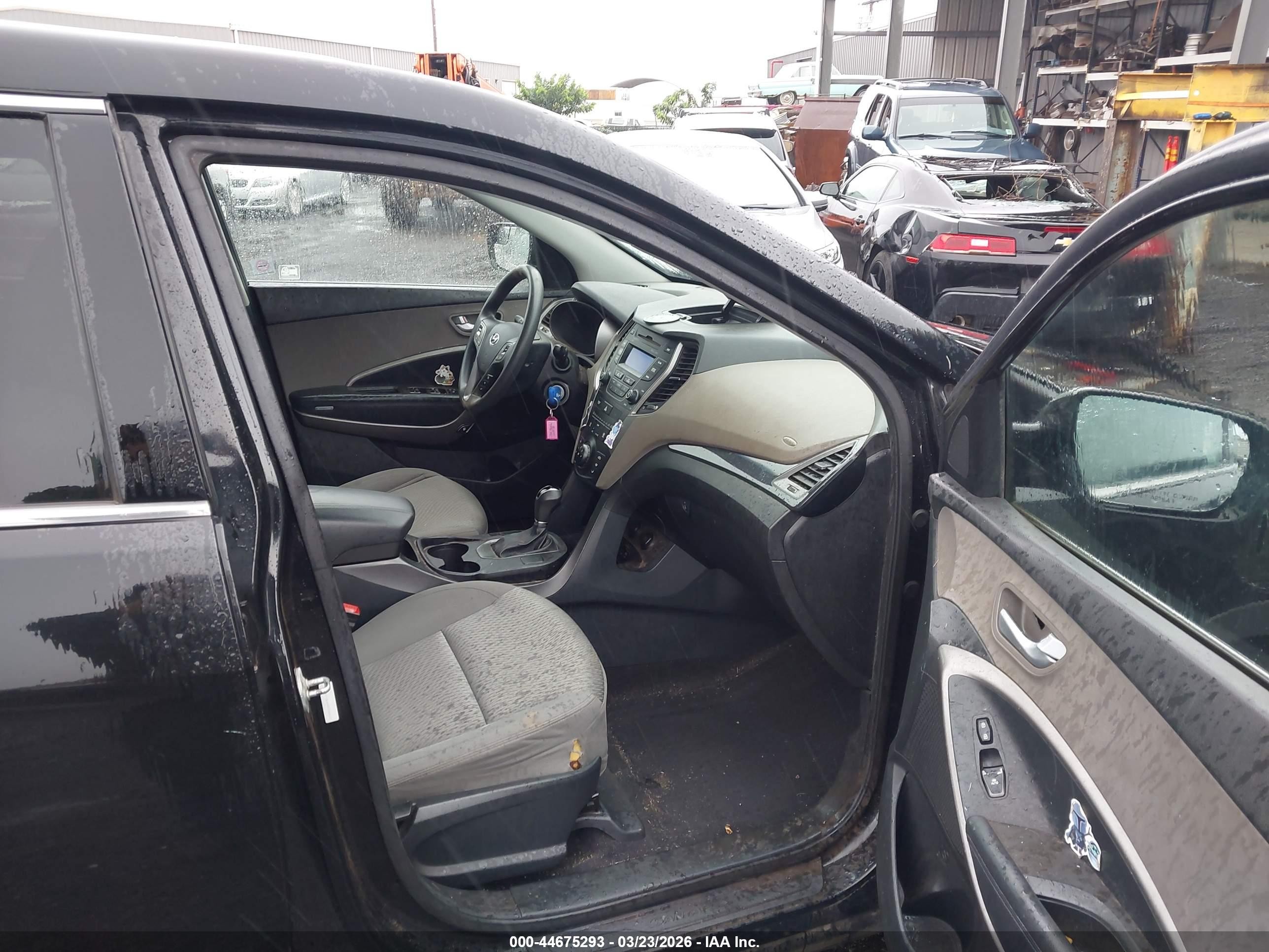 2016 Hyundai Santa Fe Sport 2.4l Black vin: 5XYZT3LB9GG334612