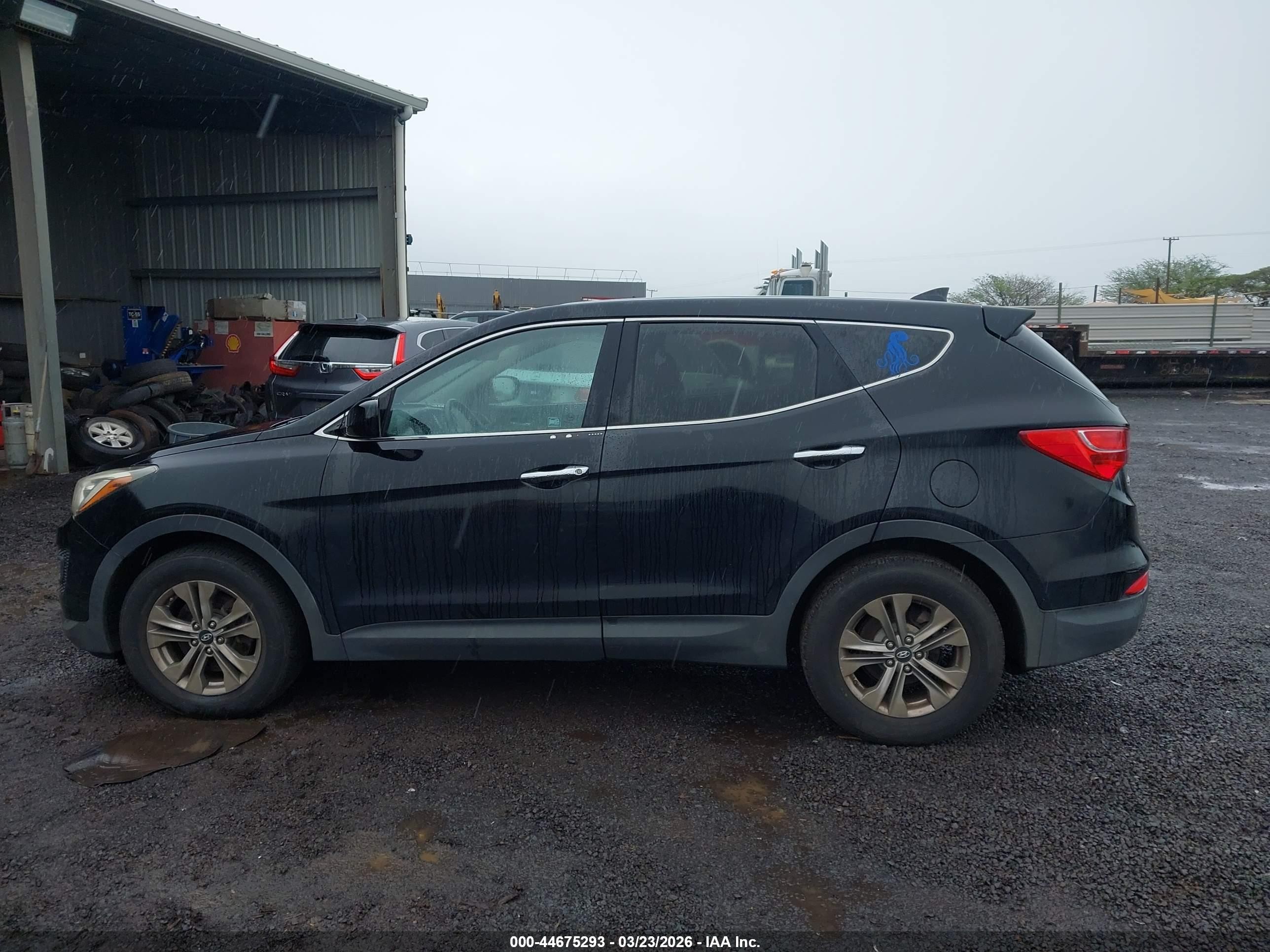 2016 Hyundai Santa Fe Sport 2.4l Black vin: 5XYZT3LB9GG334612