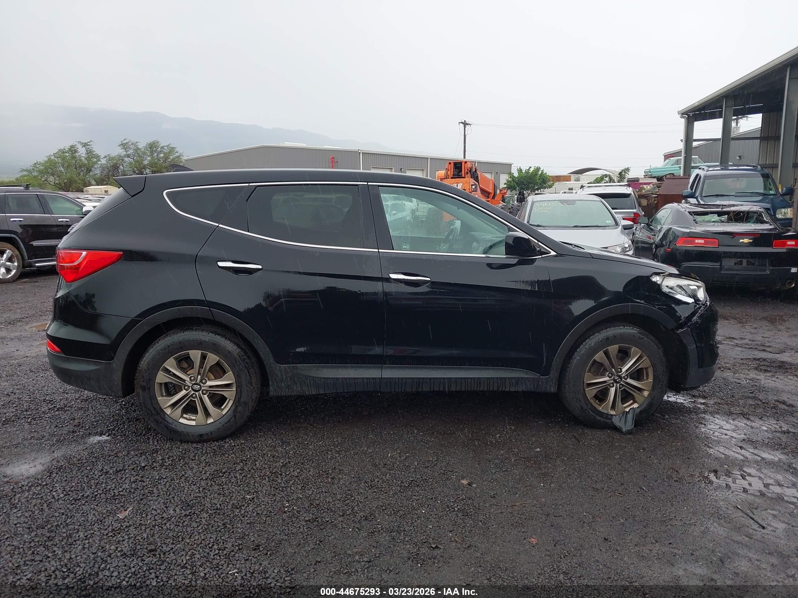 2016 Hyundai Santa Fe Sport 2.4l Black vin: 5XYZT3LB9GG334612