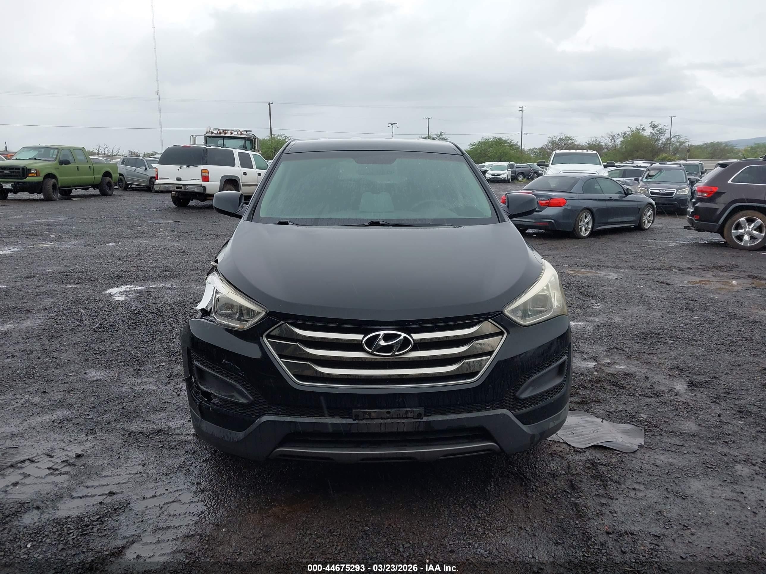 2016 Hyundai Santa Fe Sport 2.4l Black vin: 5XYZT3LB9GG334612