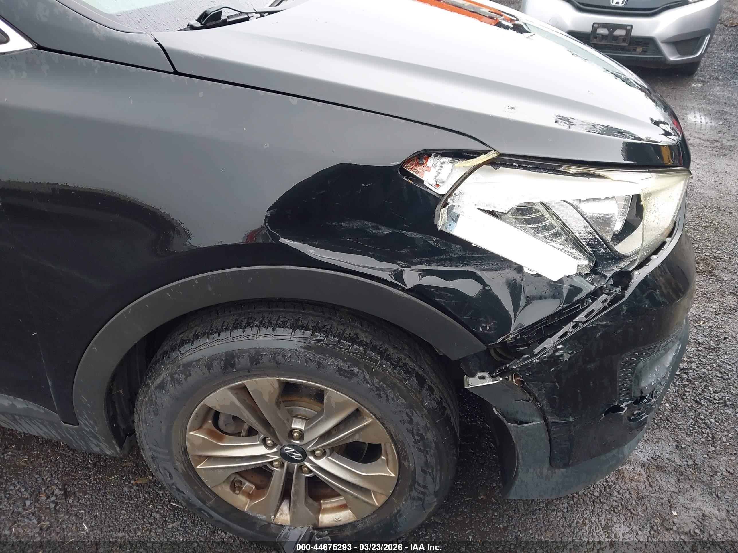 2016 Hyundai Santa Fe Sport 2.4l Black vin: 5XYZT3LB9GG334612