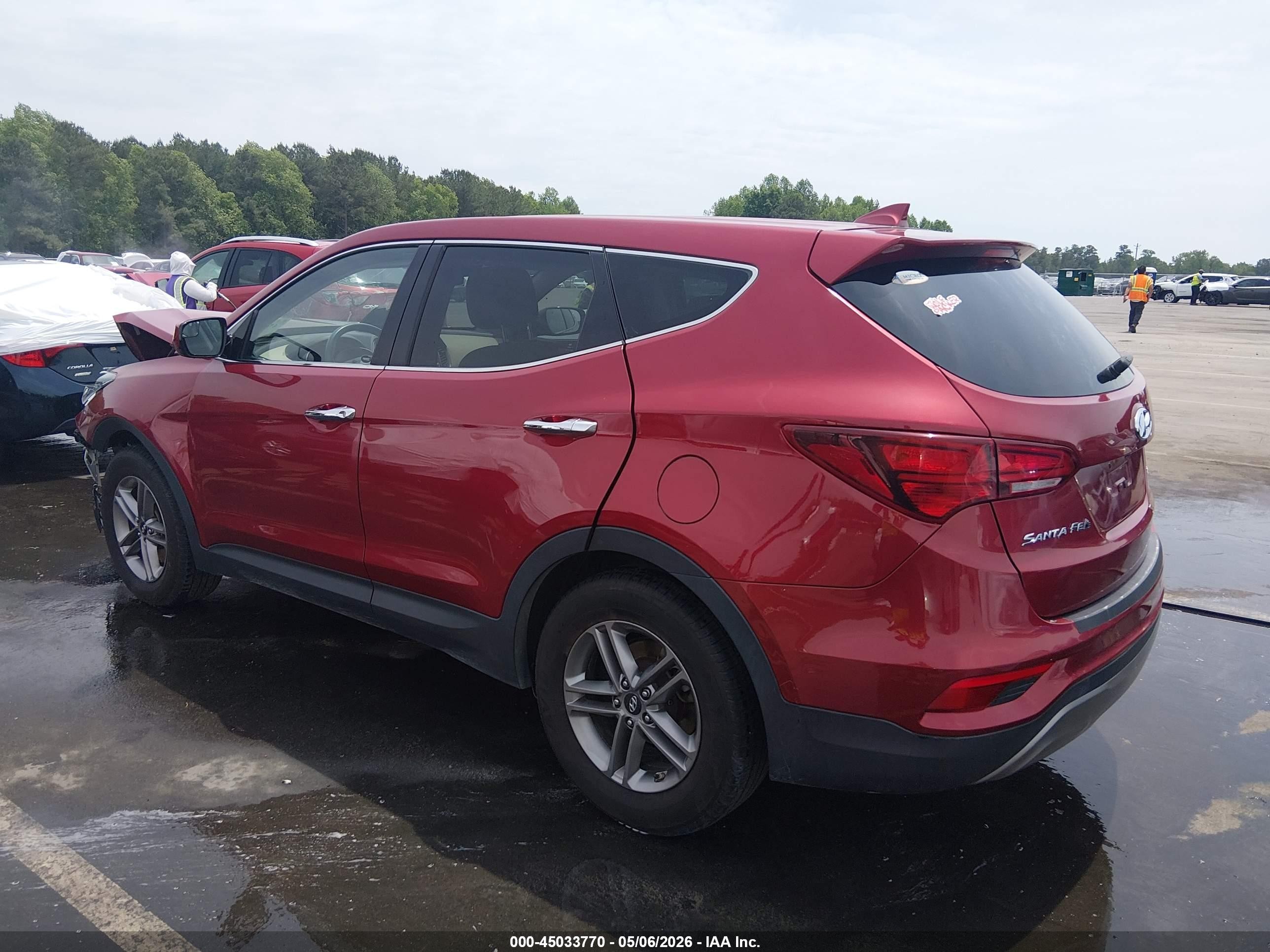 2017 Hyundai Santa Fe Sport 2.4l Красный vin: 5XYZT3LB9HG381351