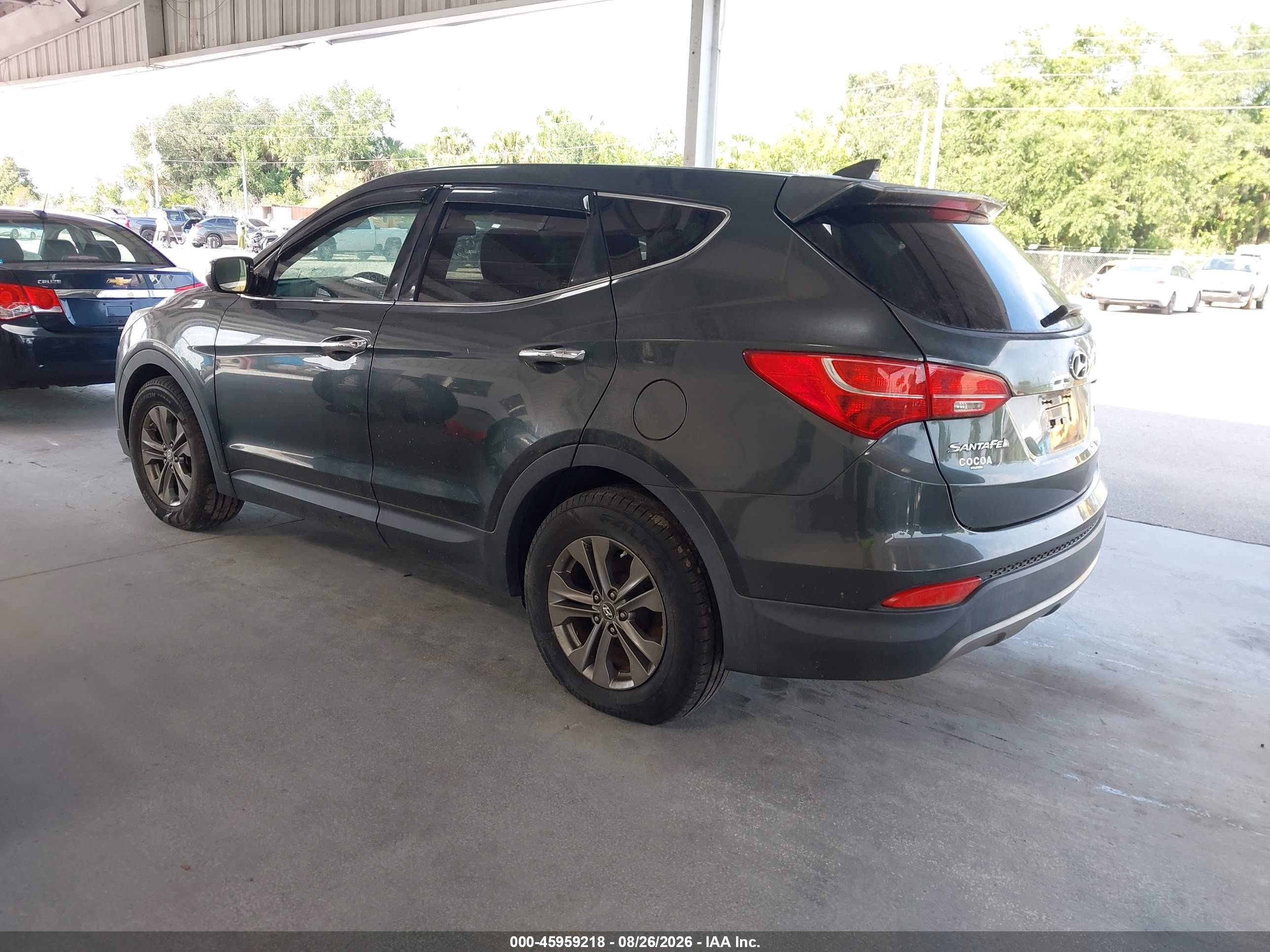 2013 Hyundai Santa Fe Sport Black vin: 5XYZT3LBXDG052913