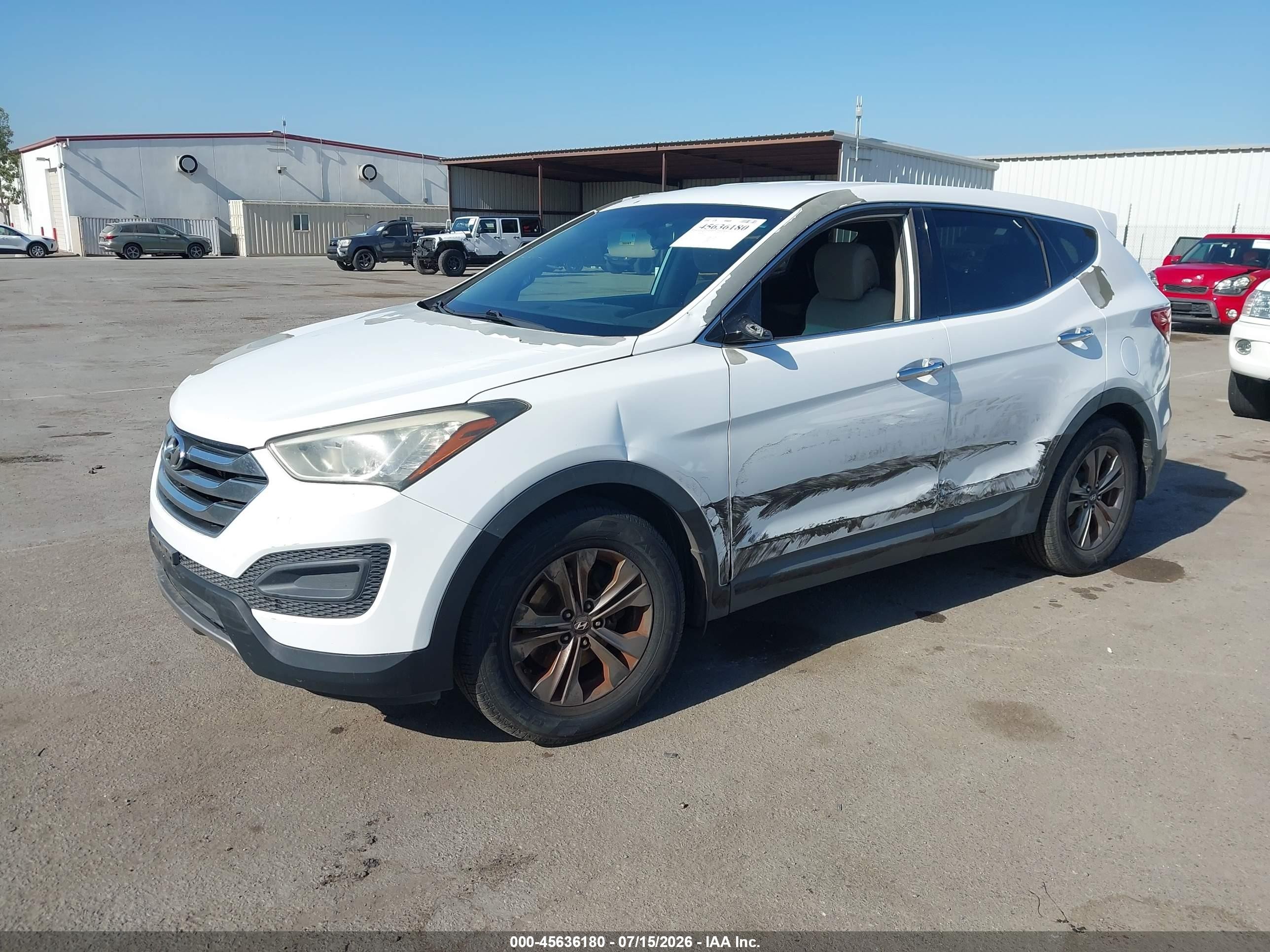 2013 Hyundai Santa Fe Sport White vin: 5XYZT3LBXDG104041