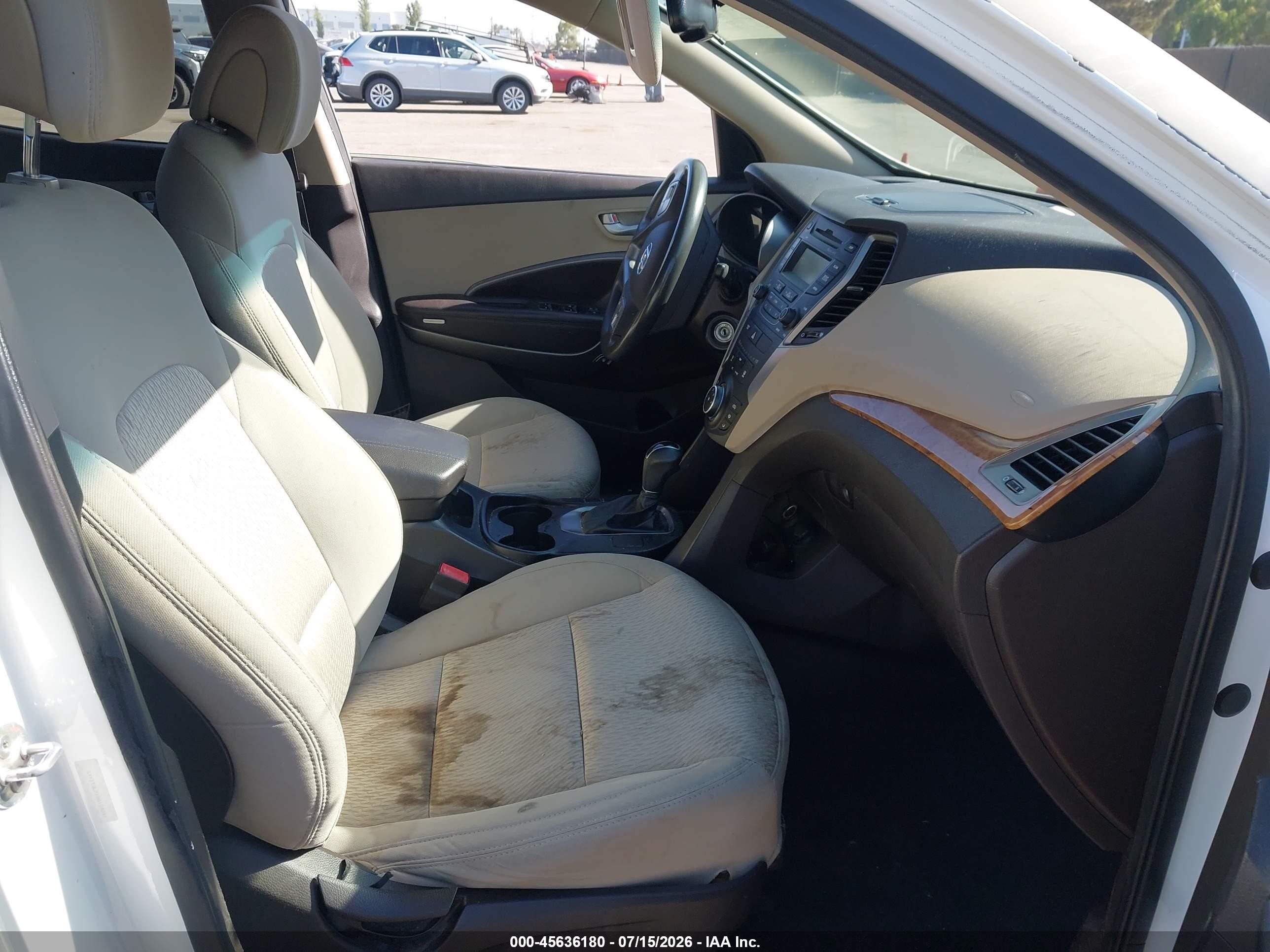 2013 Hyundai Santa Fe Sport White vin: 5XYZT3LBXDG104041