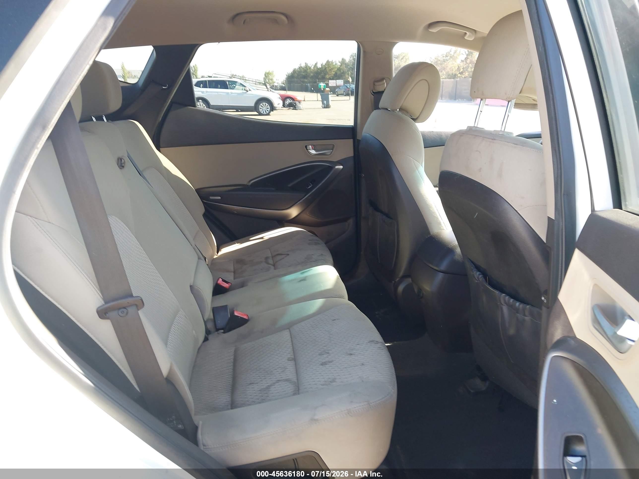 2013 Hyundai Santa Fe Sport White vin: 5XYZT3LBXDG104041