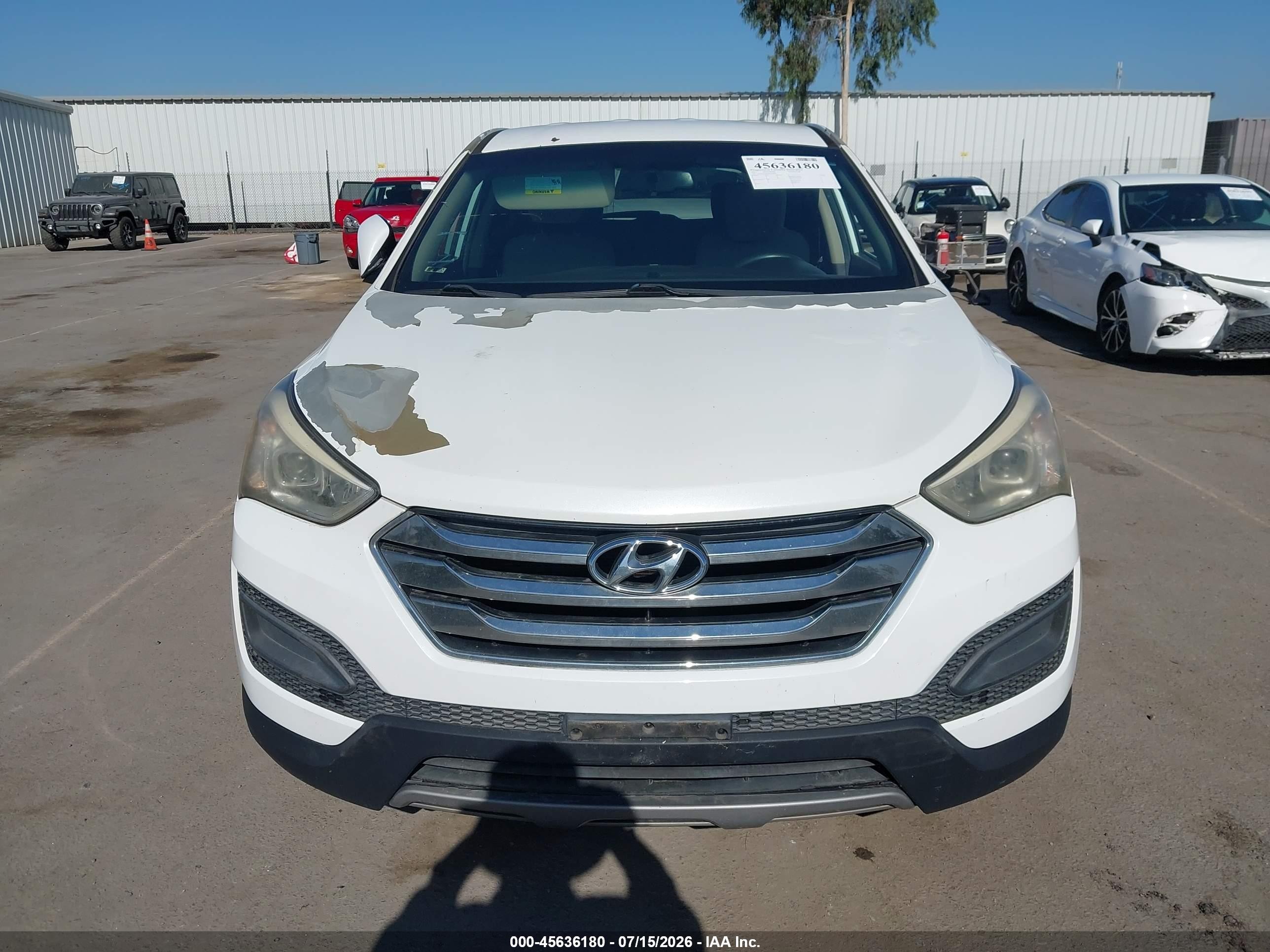 2013 Hyundai Santa Fe Sport White vin: 5XYZT3LBXDG104041