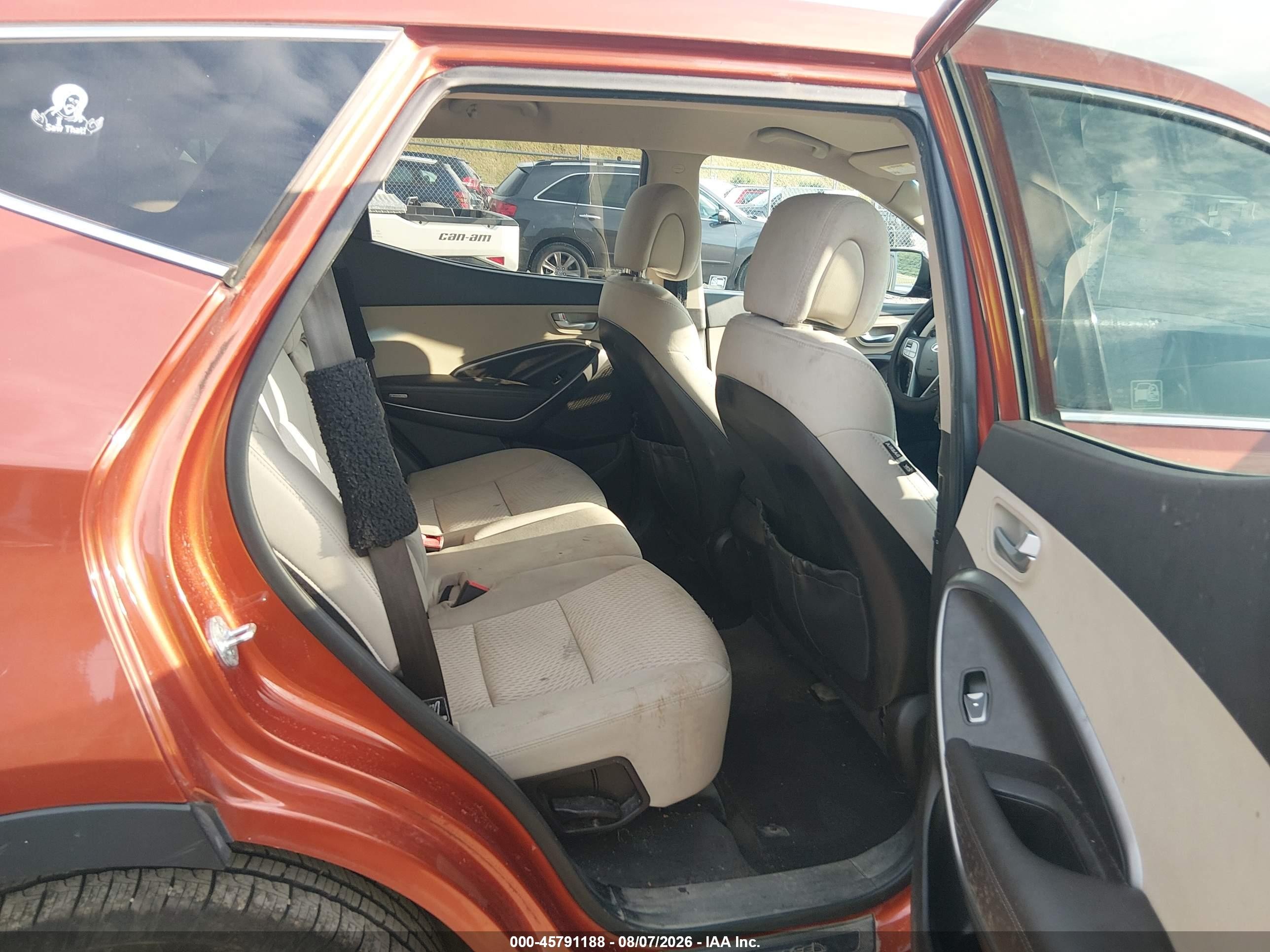 2013 Hyundai Santa Fe Sport Orange vin: 5XYZT3LBXDG110003