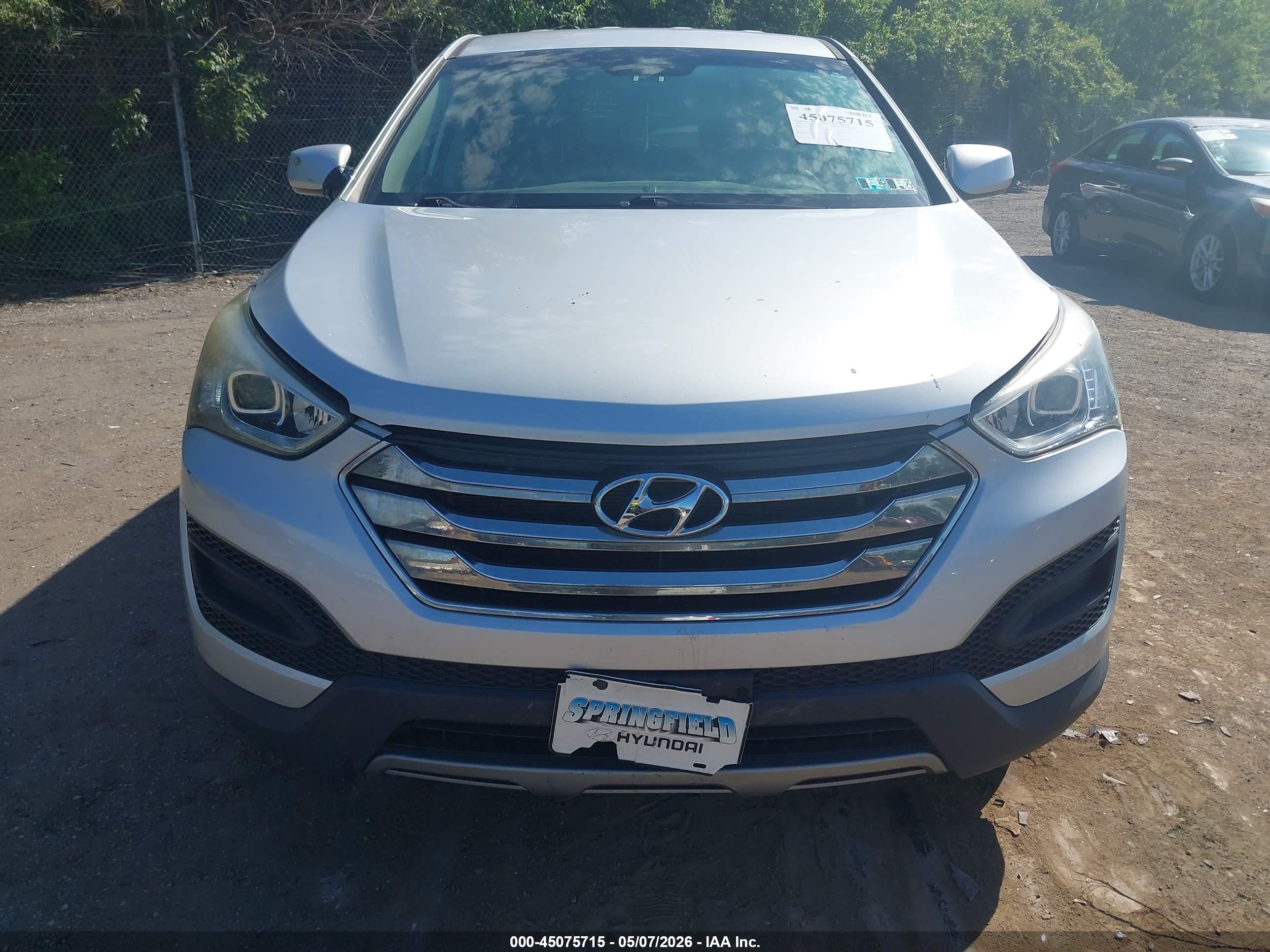 2014 Hyundai Santa Fe Sport 2.4l Silver vin: 5XYZT3LBXEG152060