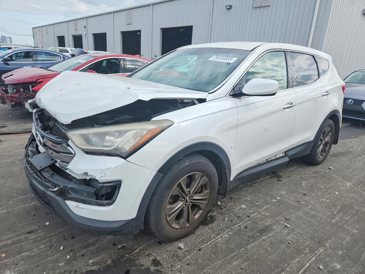 2014 Hyundai Santa Fe Sport 2.4l White vin: 5XYZT3LBXEG184961
