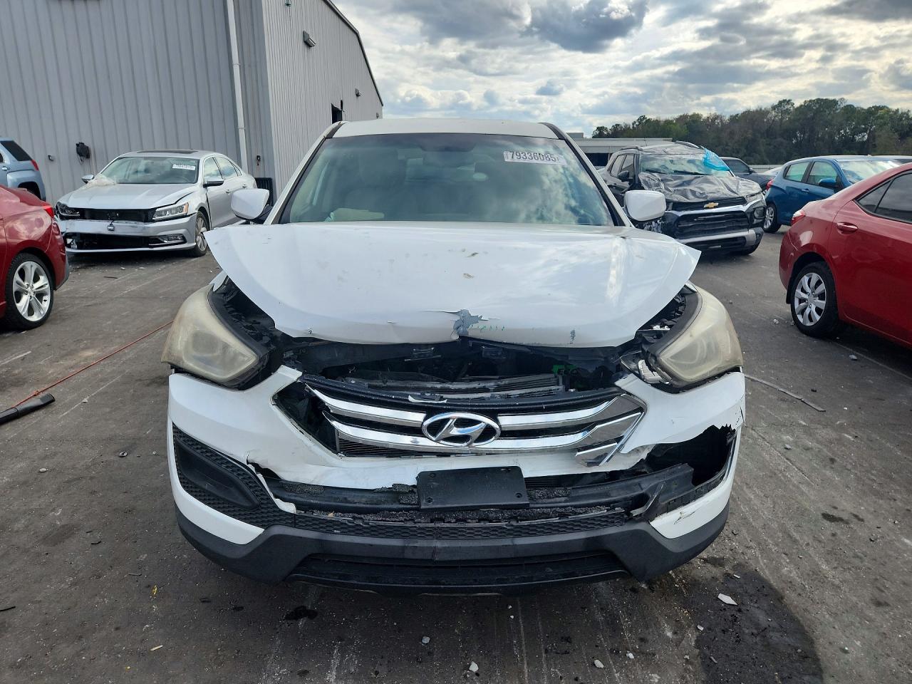 2014 Hyundai Santa Fe Sport 2.4l White vin: 5XYZT3LBXEG184961