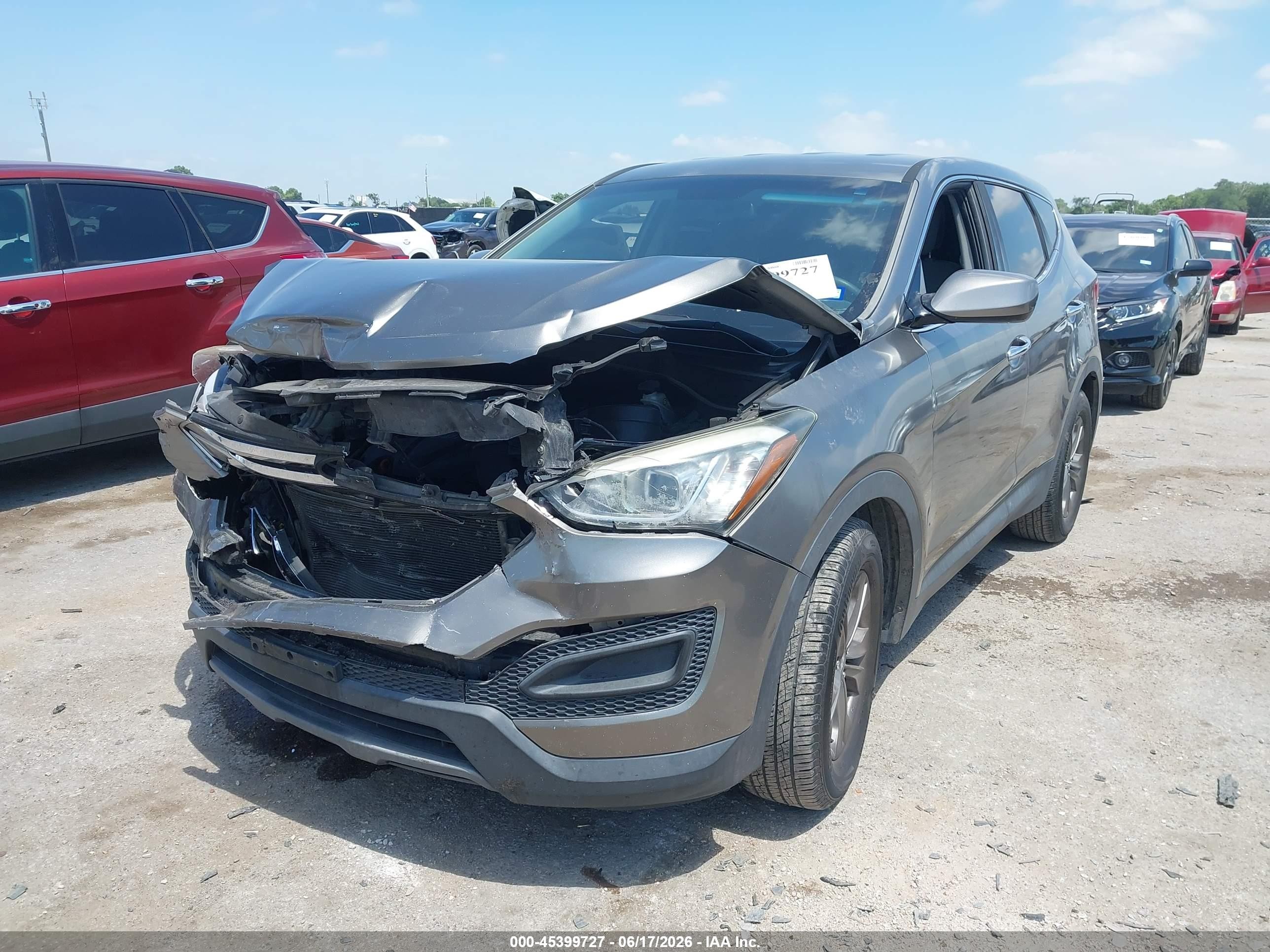 2014 Hyundai Santa Fe Sport 2.4l Серый vin: 5XYZT3LBXEG202519
