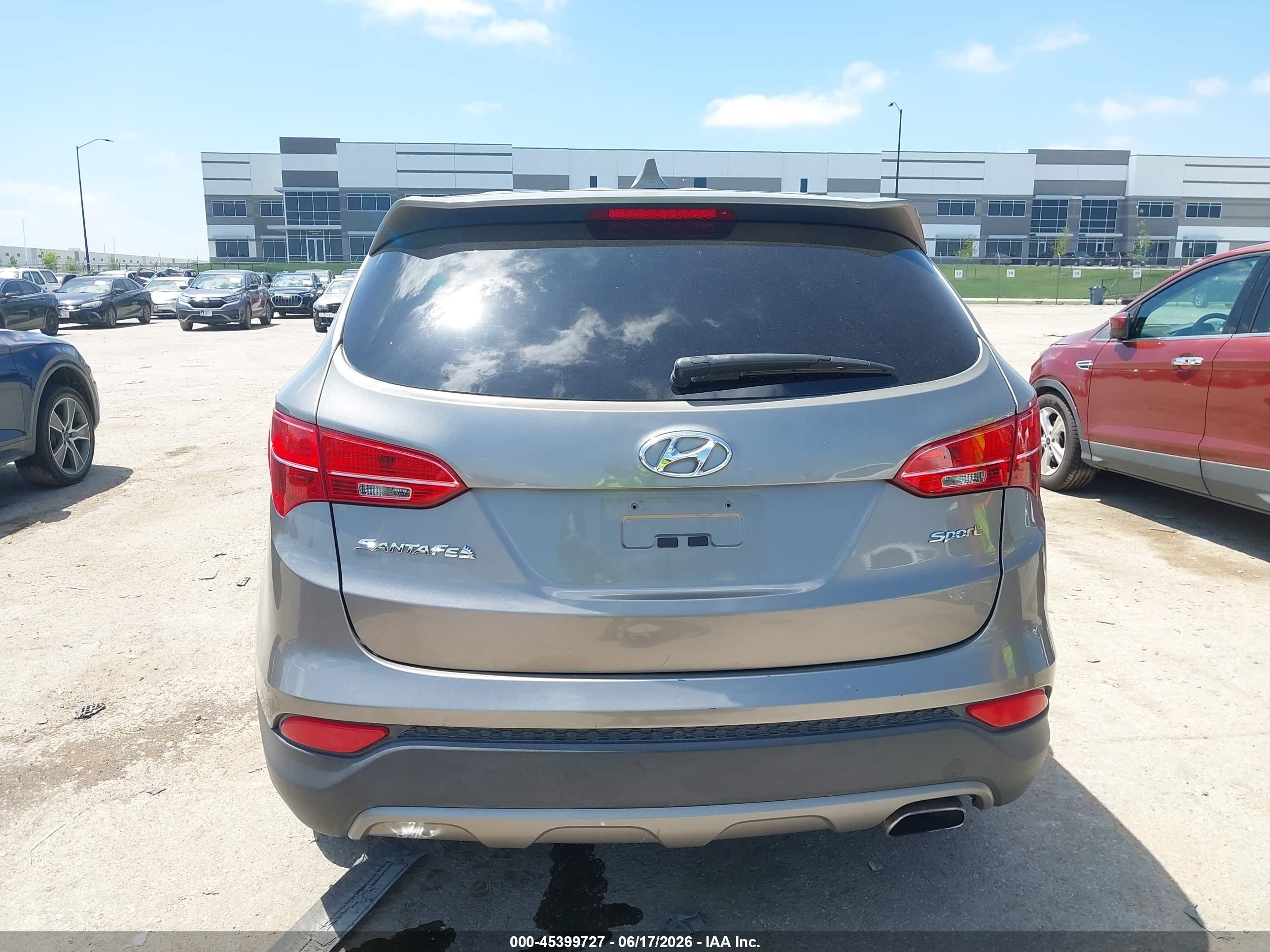 2014 Hyundai Santa Fe Sport 2.4l Серый vin: 5XYZT3LBXEG202519