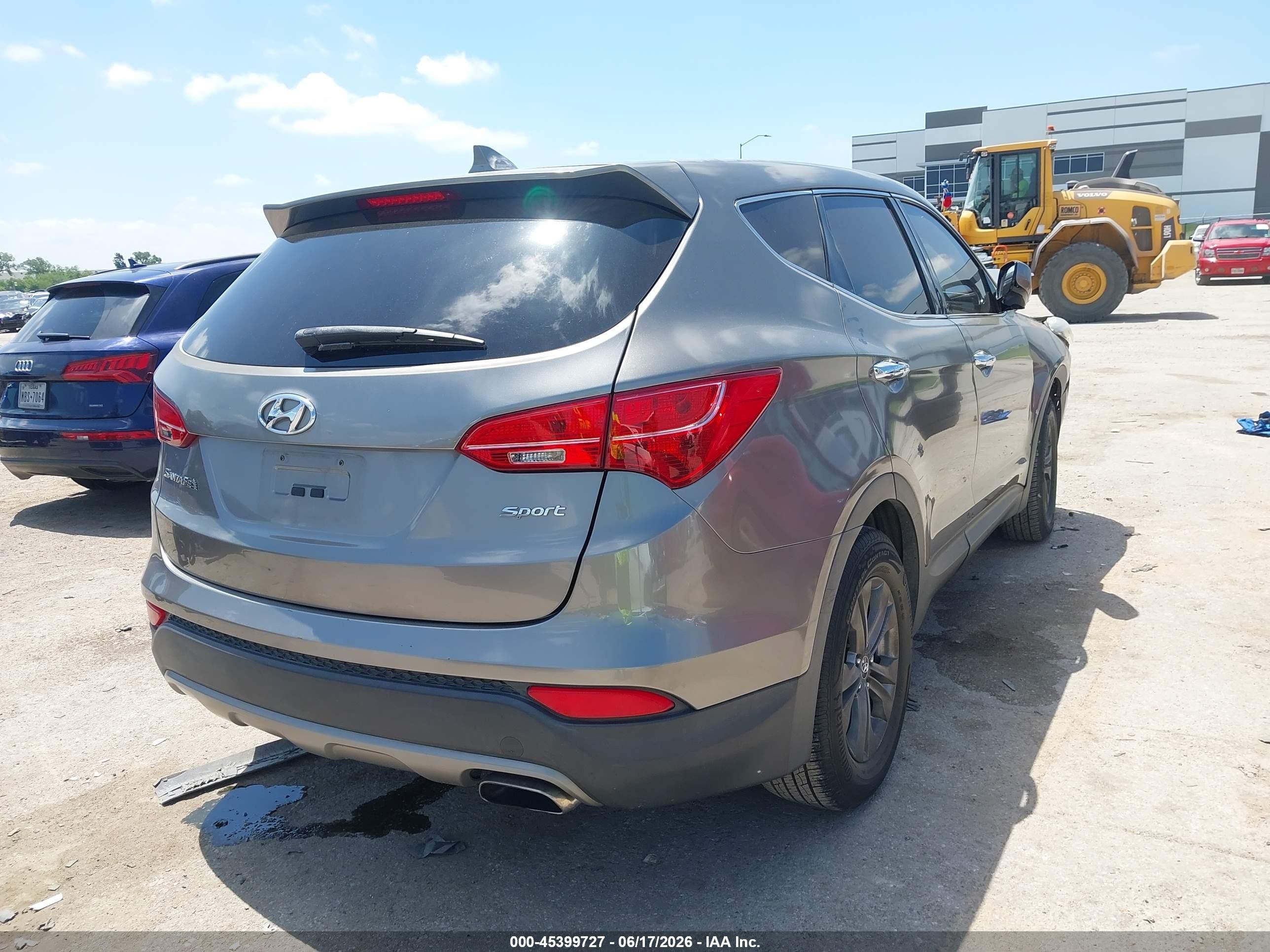 2014 Hyundai Santa Fe Sport 2.4l Серый vin: 5XYZT3LBXEG202519